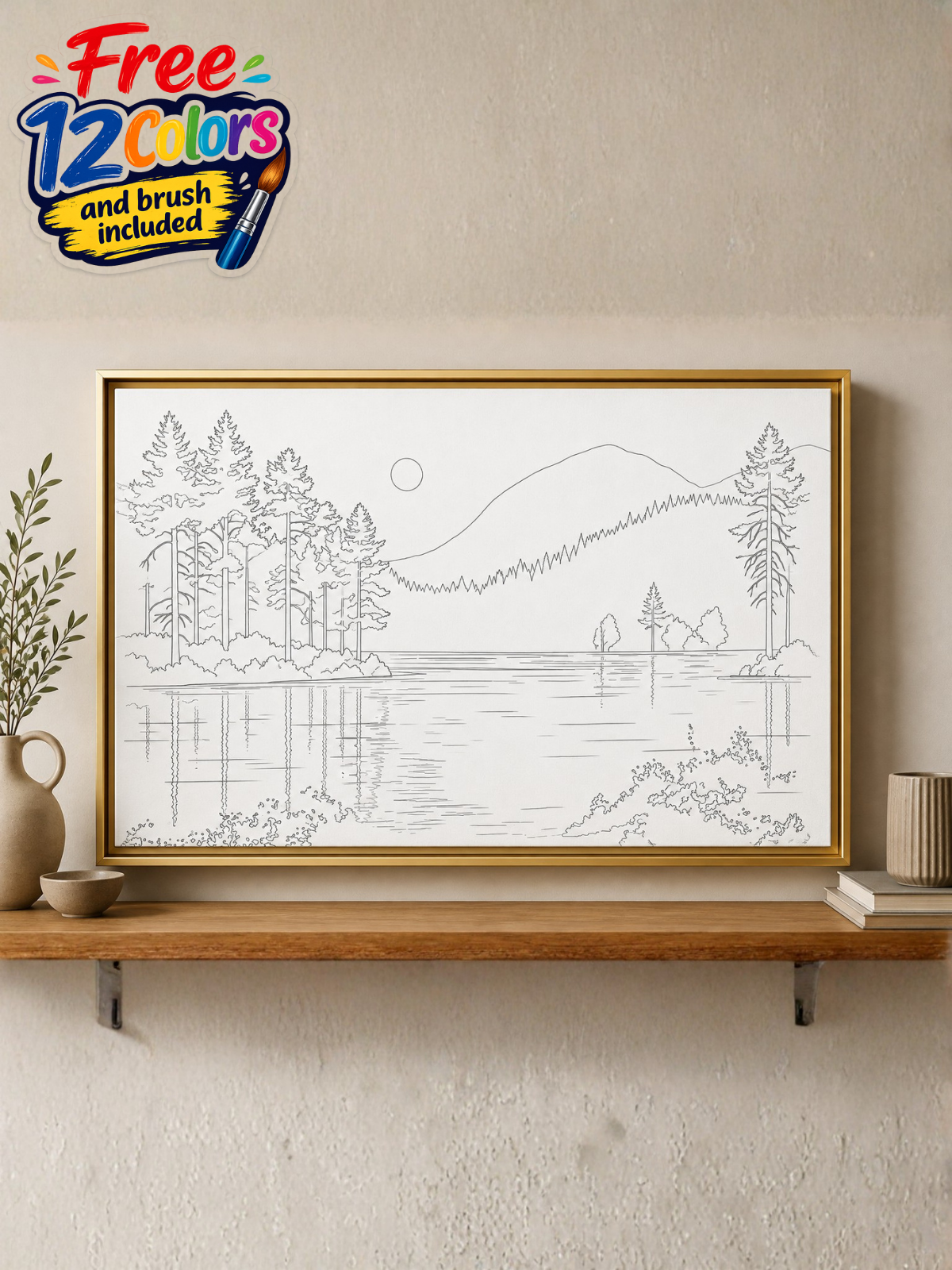 Lakeside Mountain Modern Abstract Kit