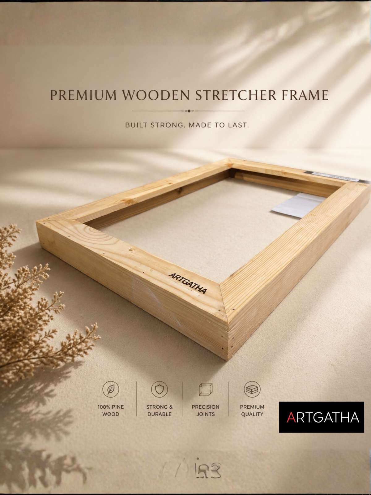 Pro Series Artist Grade 460 GSM Canvas with Floating Frame