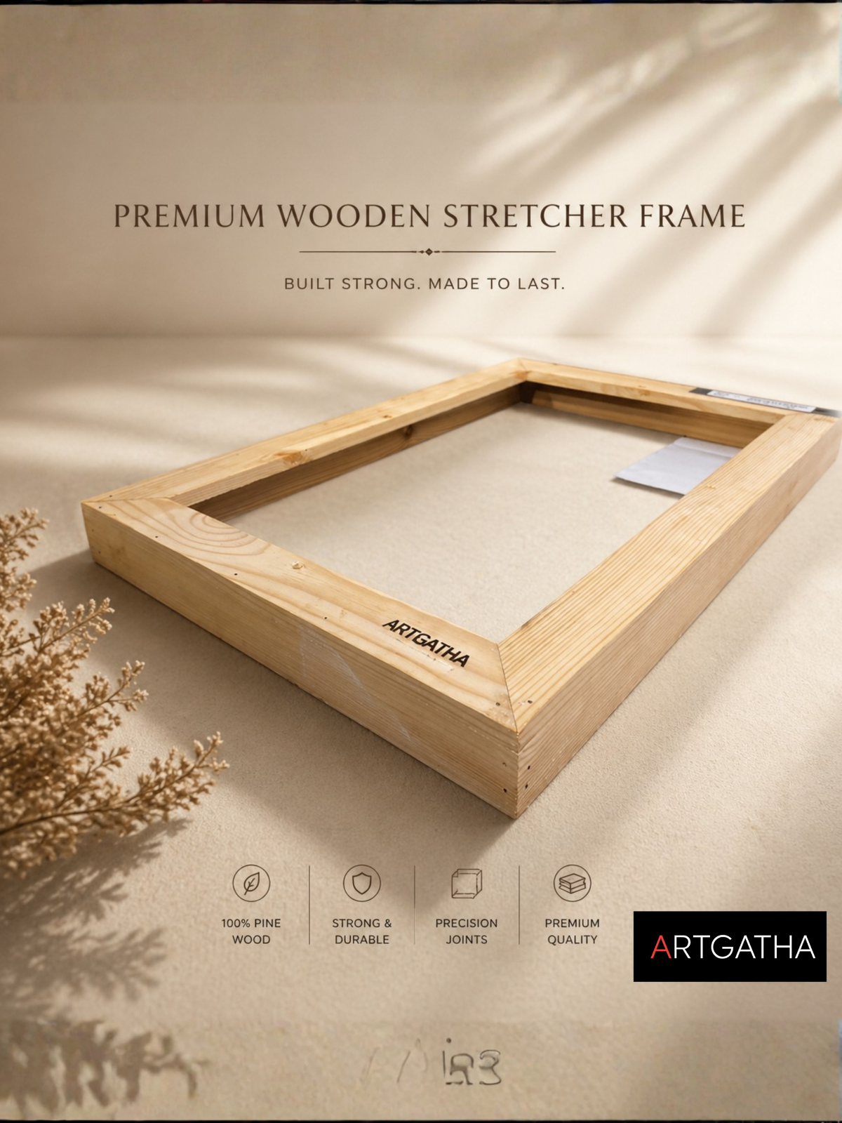Pro Series Artist Grade 440 GSM Canvas with Floating Frame