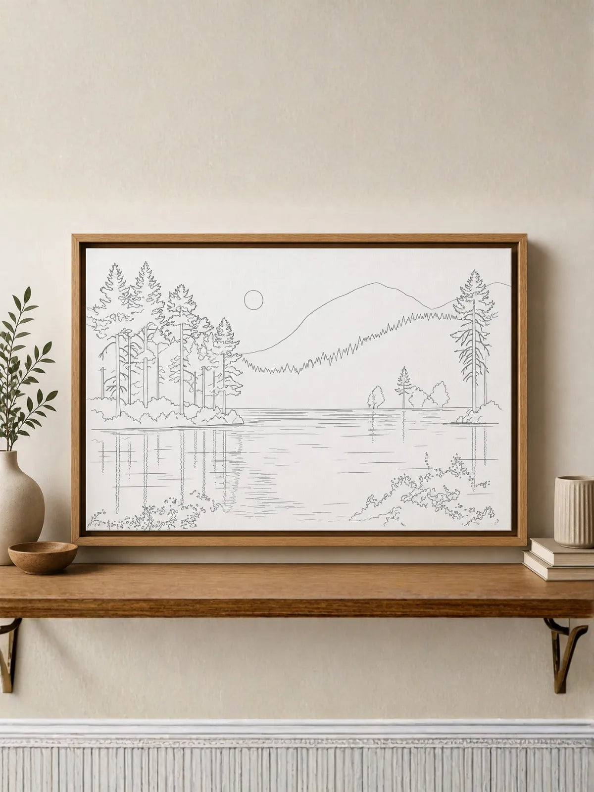 Lakeside Mountain Modern Abstract Kit