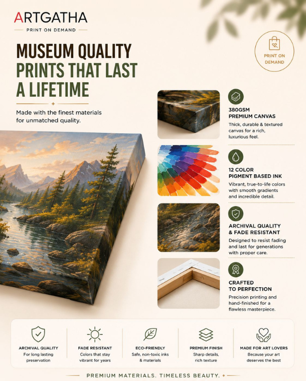 Print Your Art on Premium Canvas — Artgatha Canvas Print on Demand