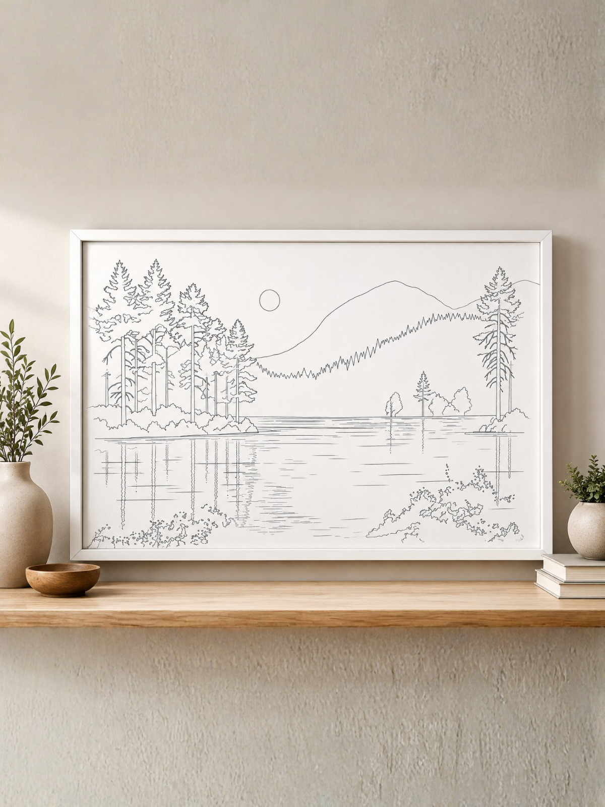 Lakeside Mountain Modern Abstract Kit