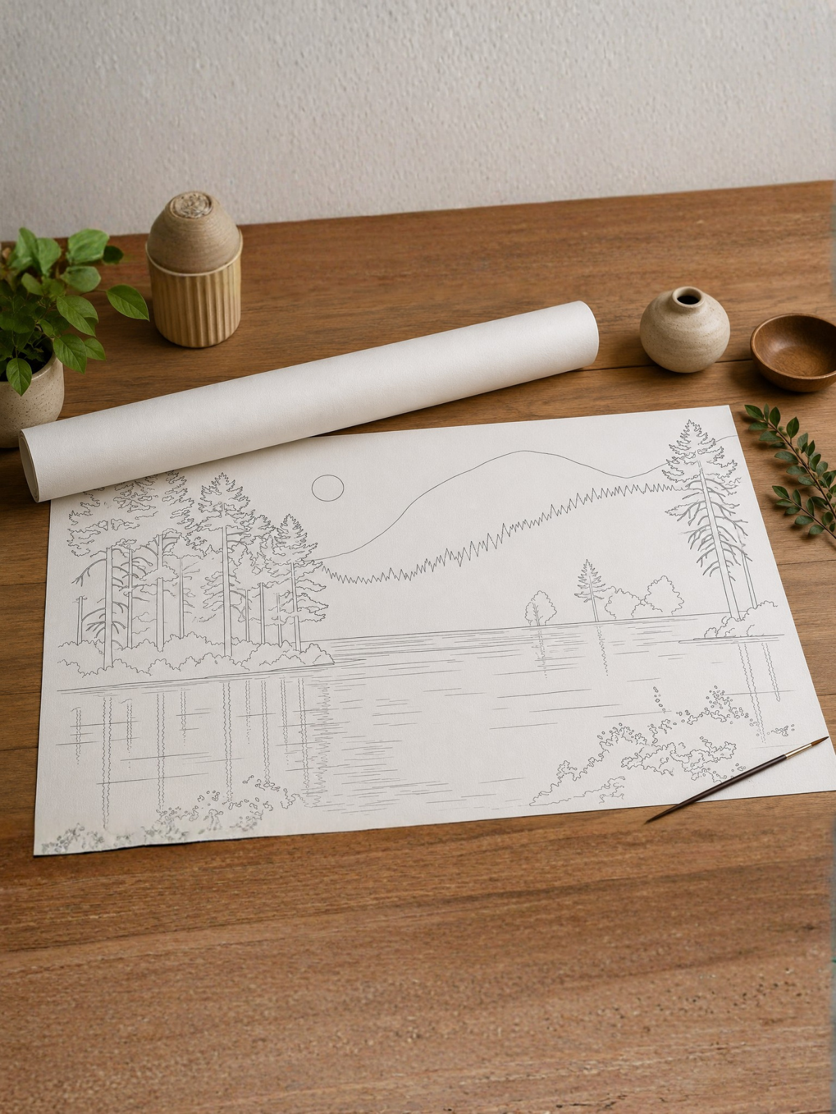 Lakeside Mountain Modern Abstract Kit