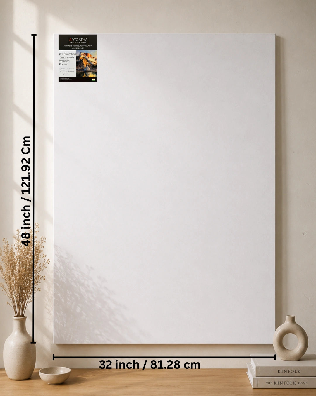 Professional Pre Stretched Canvas 380 GSM (11 Oz) | 100% cotton | Artist Grade | Multiple Sizes