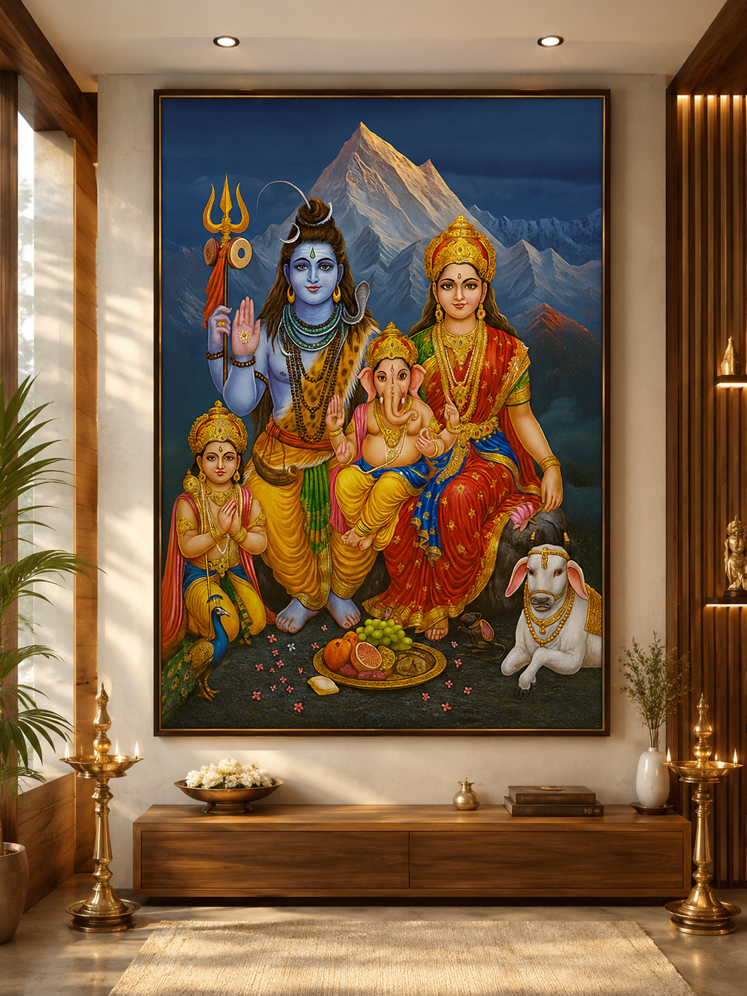 Shiv Parivar Indian Ethnic Canvas Kit