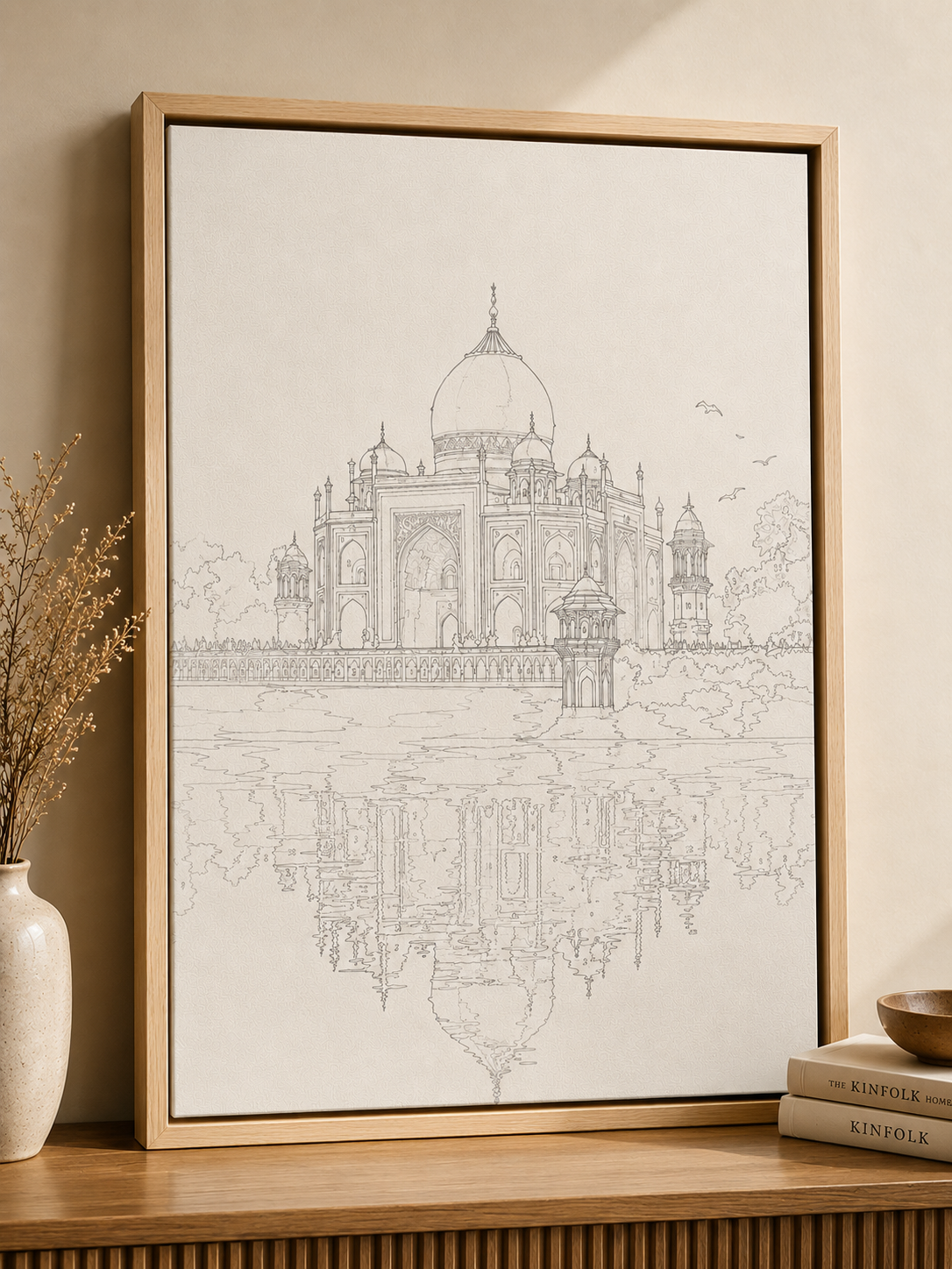 Taj Mahal Indian Ethnic Canvas Kit