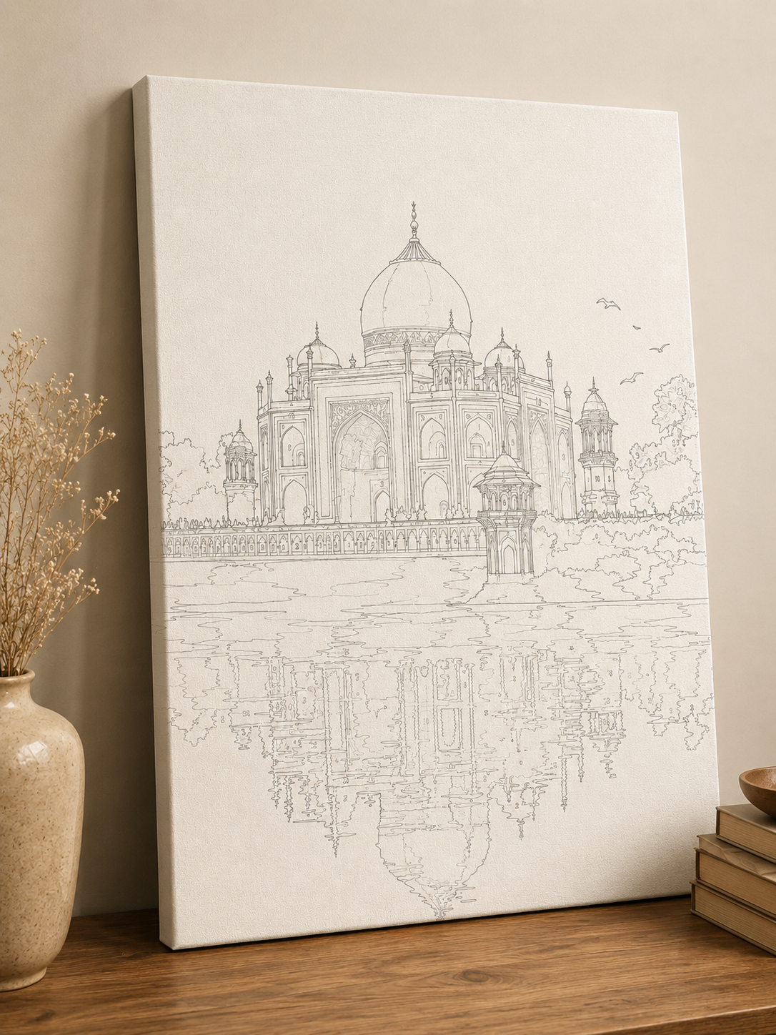 Taj Mahal Indian Ethnic Canvas Kit