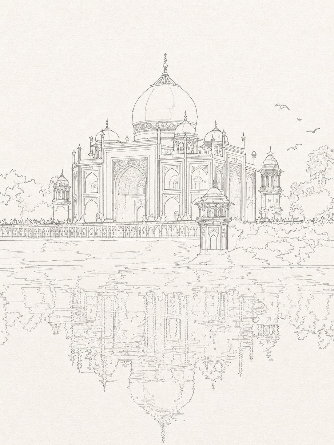 Taj Mahal Indian Ethnic Canvas Kit