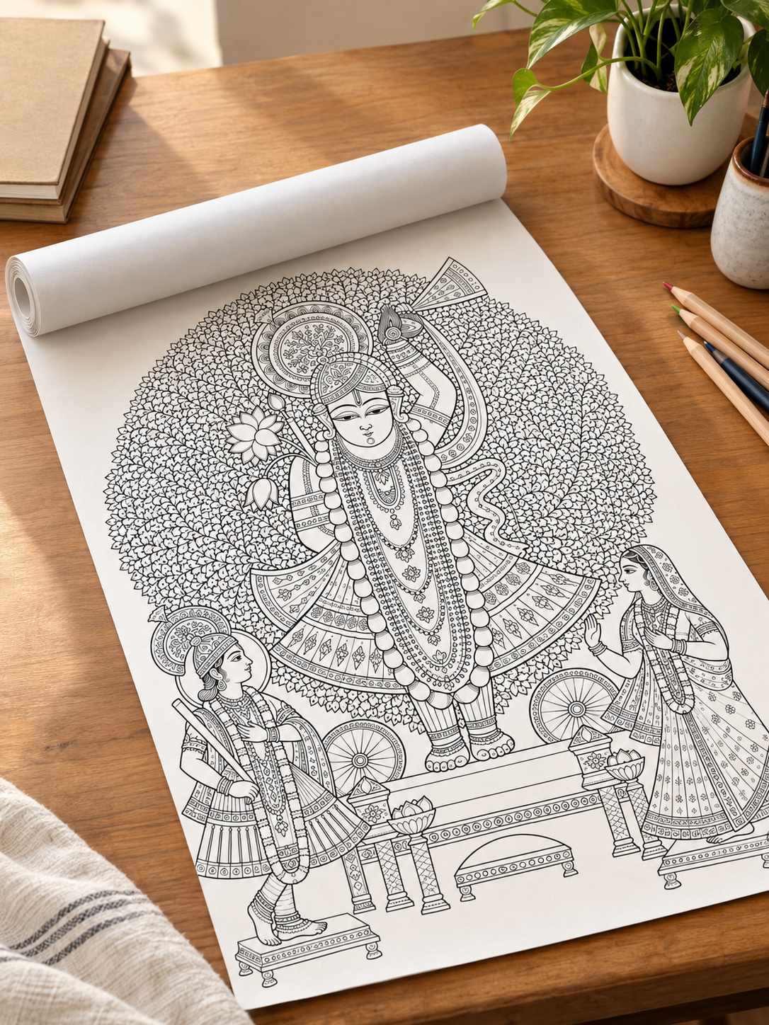 Lord Shrinath Ji Pichwai Canvas Kit
