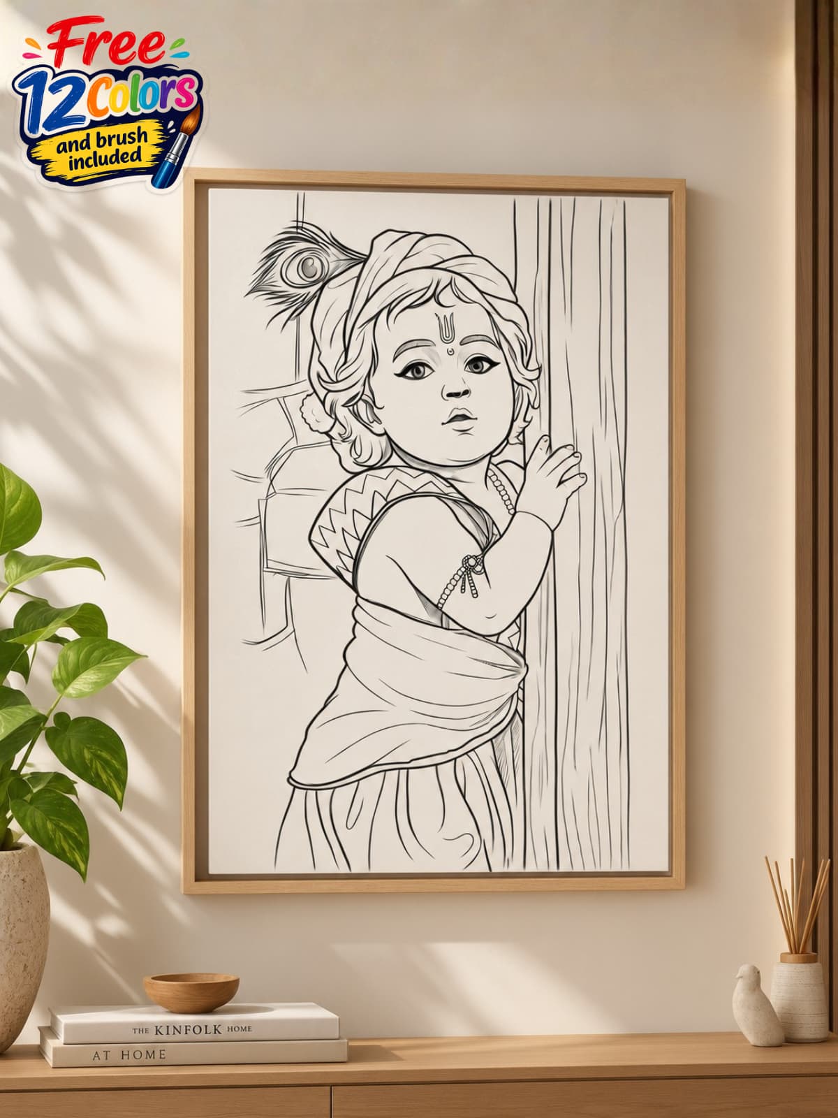 Bal Krishna Indian Ethnic Canvas Kit