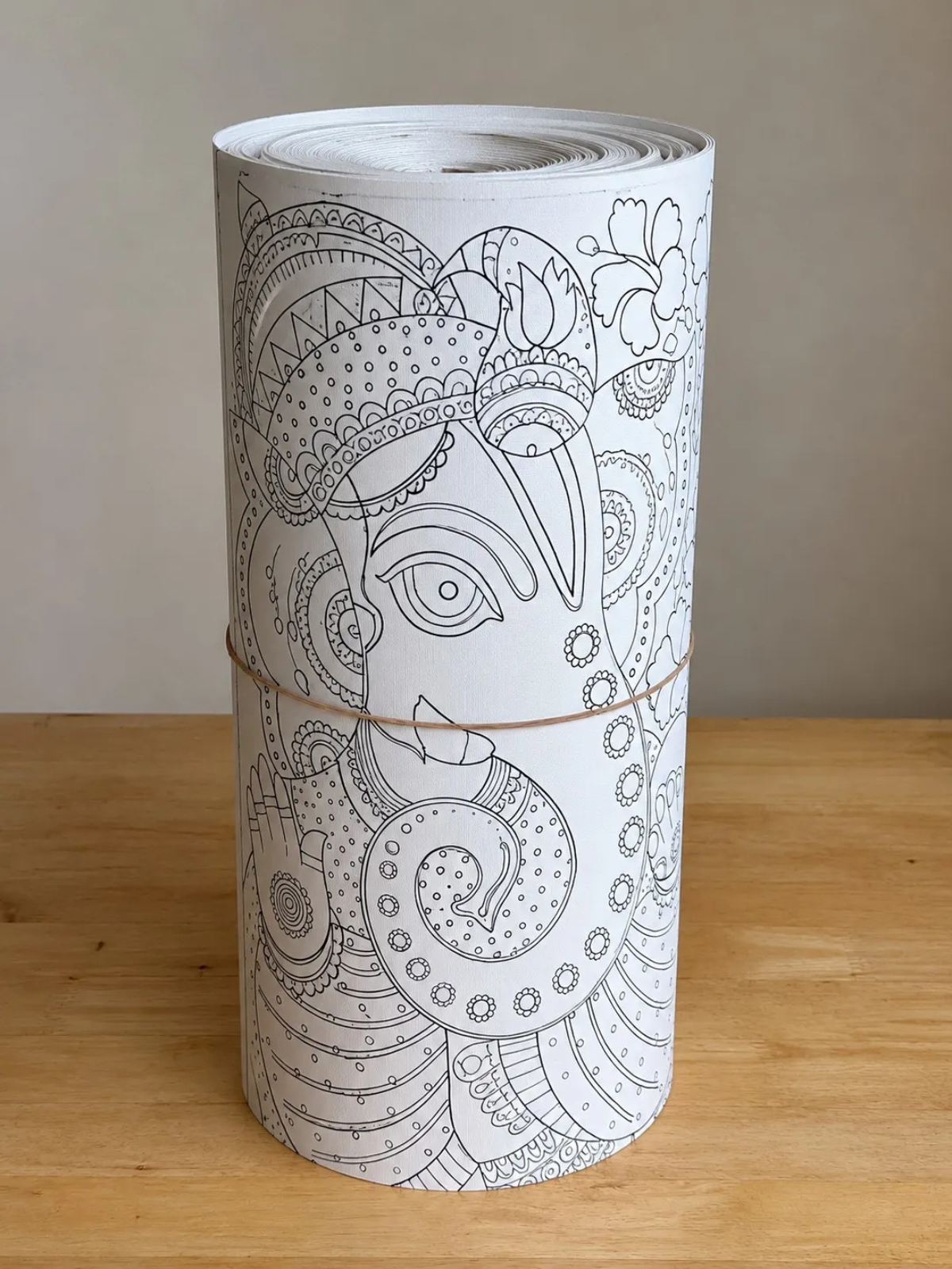 Lord Ganesha Madhubani Canvas Kit