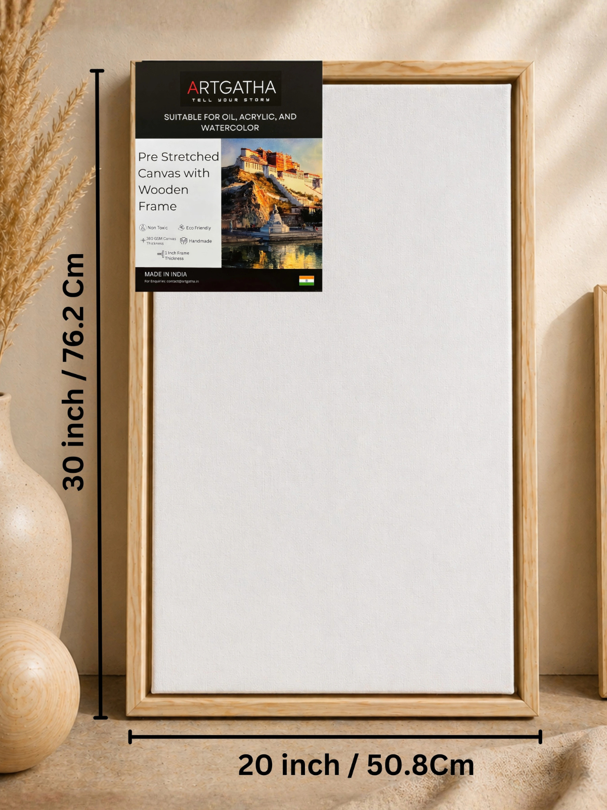 Artist Grade 380 GSM Canvas with Floating Frame