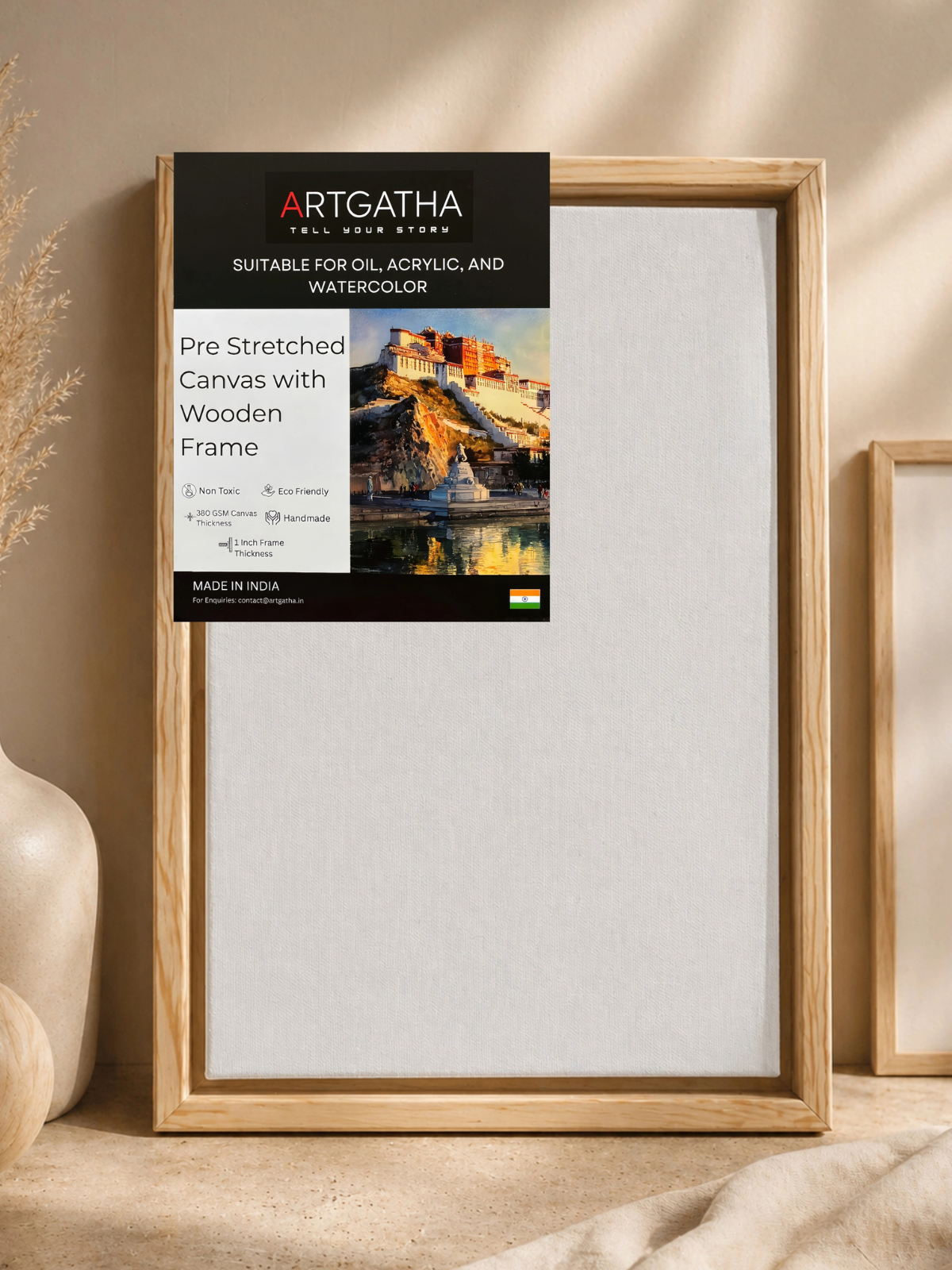 Artist Grade 380 GSM Canvas with Floating Frame