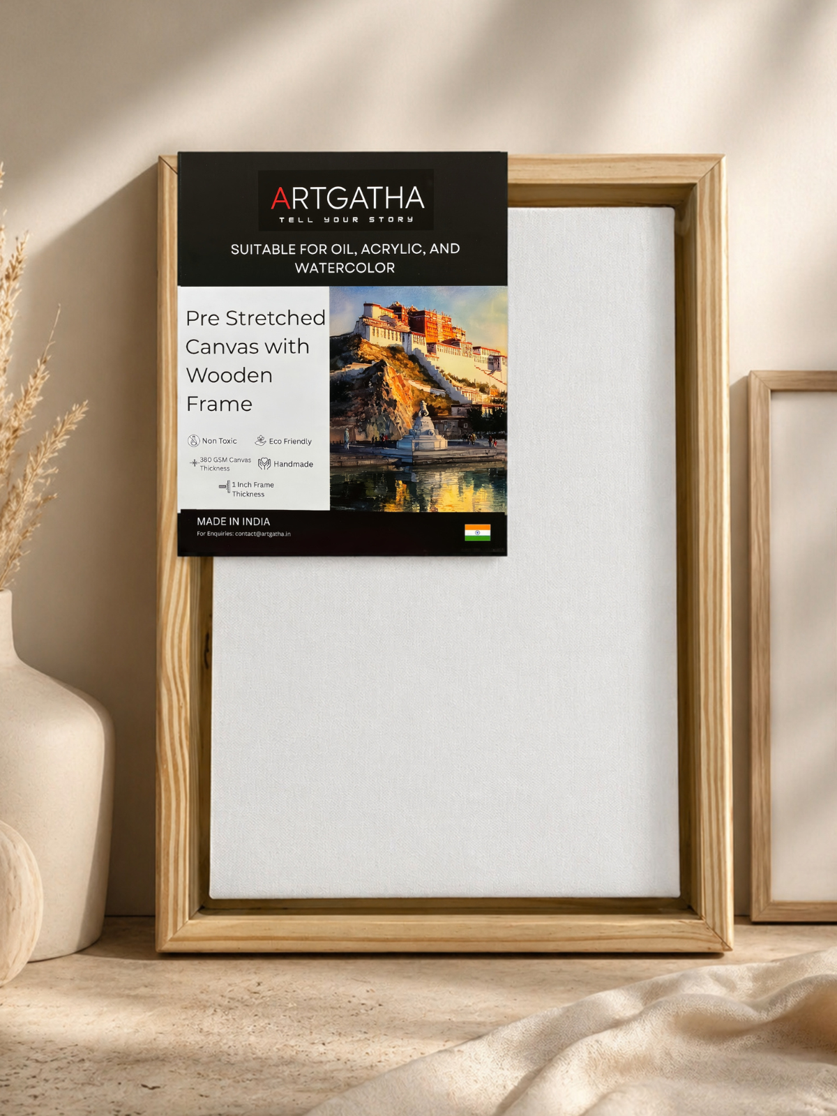 Artist Grade 380 GSM Canvas with Floating Frame