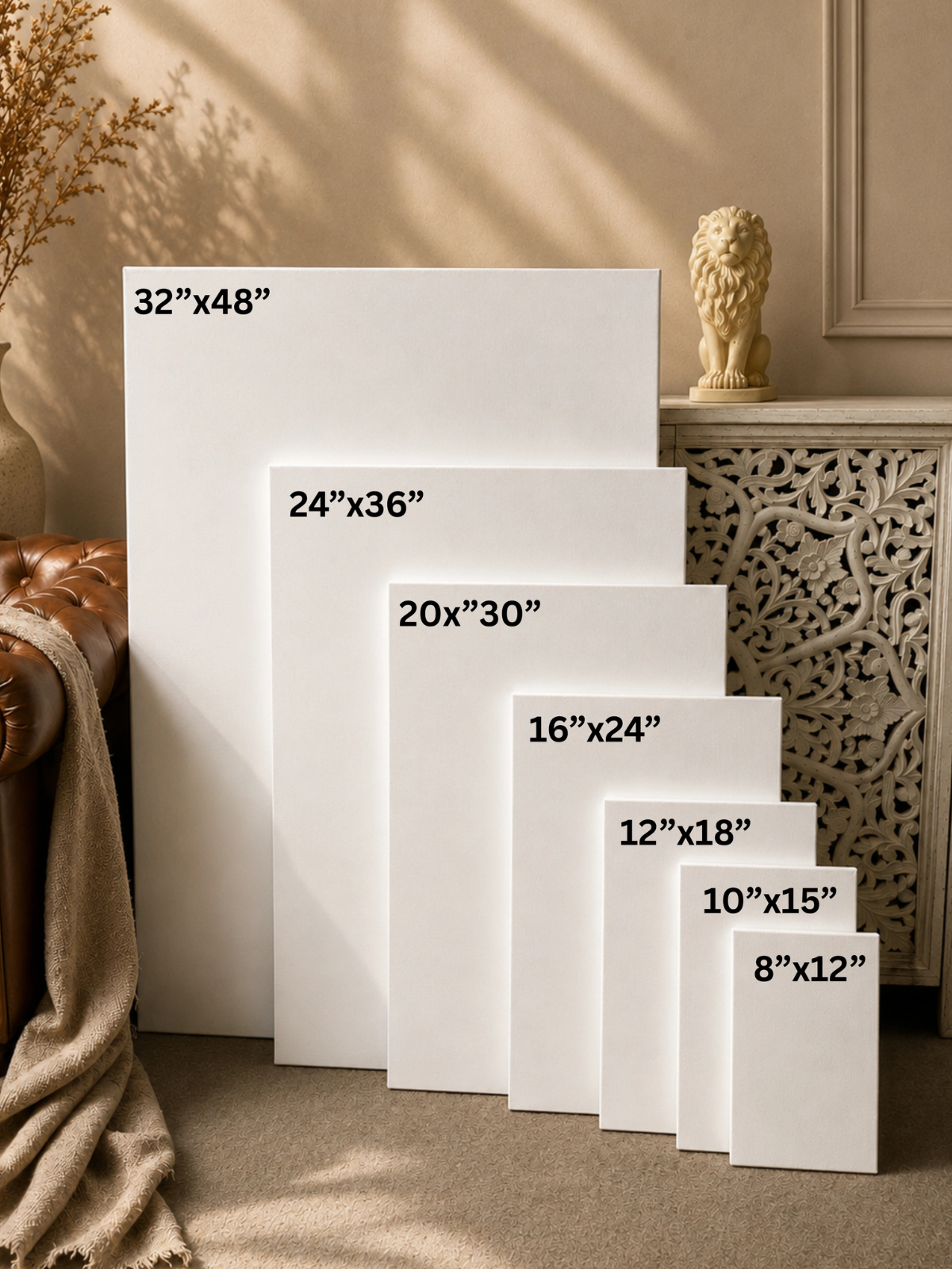 380 GSM Cotton Professional Pre-Stretched Canvas