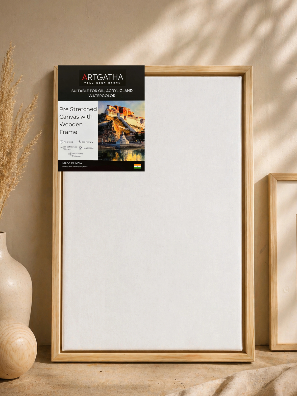 Artist Grade 380 GSM Canvas with Floating Frame
