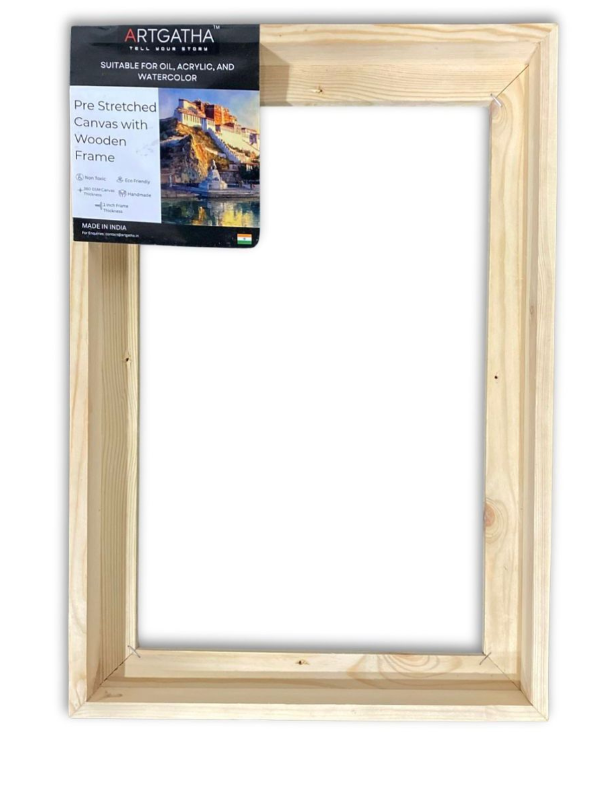 Natural Pinewood Floating Frame