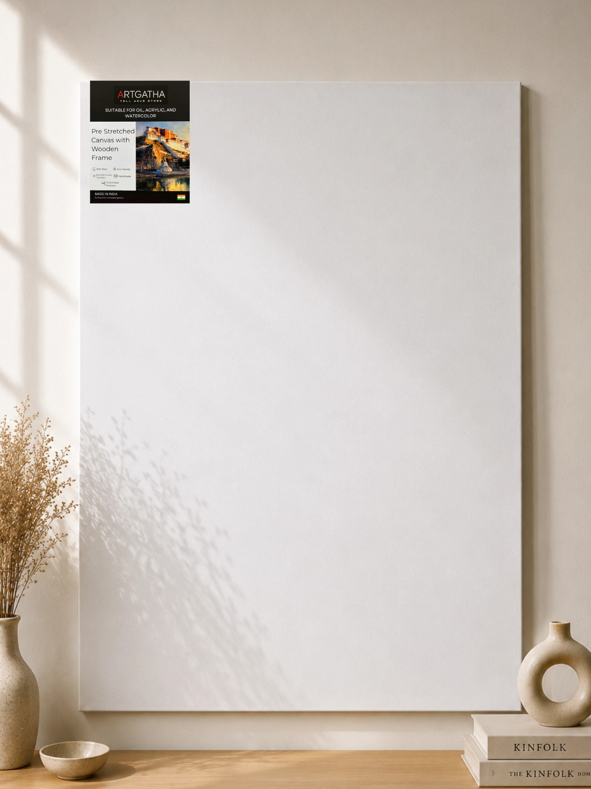 380 GSM Cotton Professional Pre-Stretched Canvas