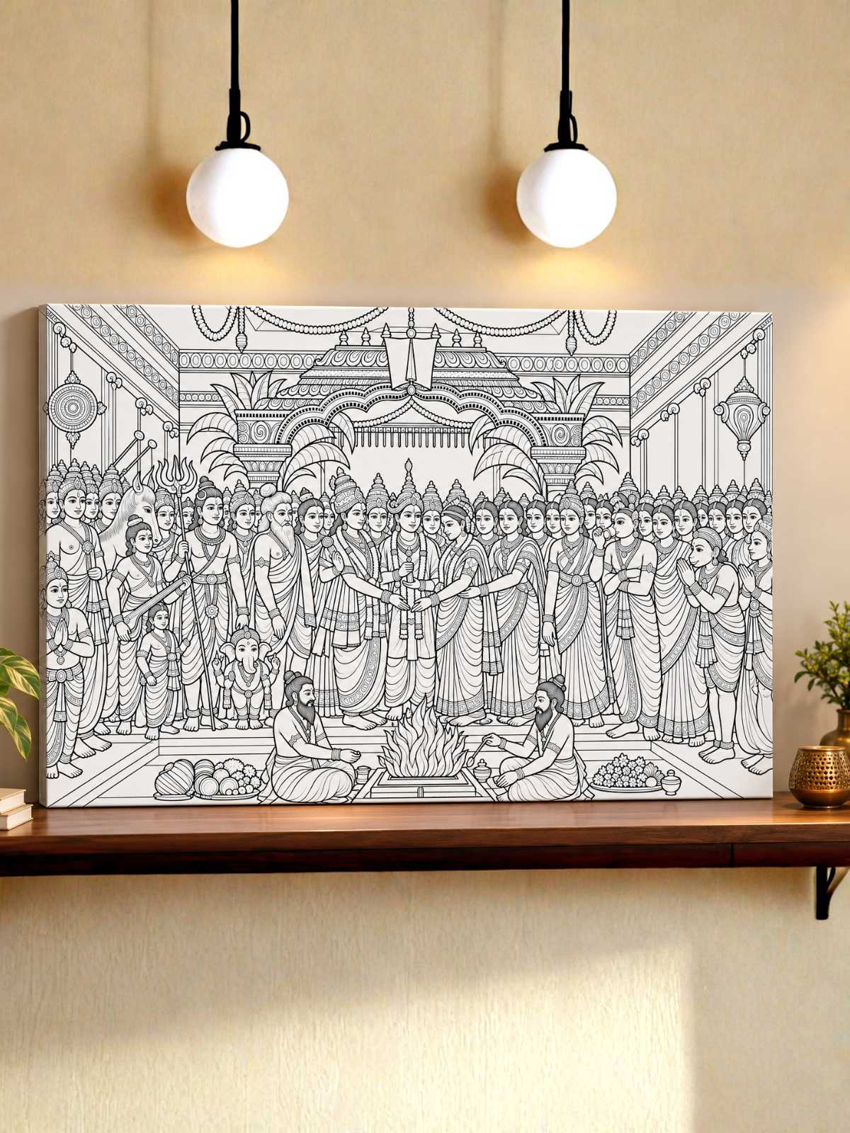 Srinivasa Kalyanam Indian Ethnic Canvas Kit