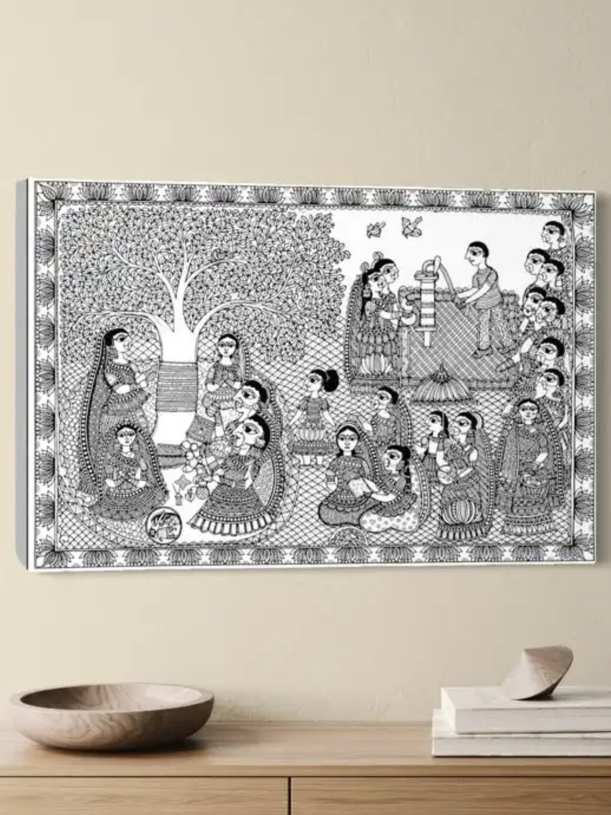 Barsait Festival Madhubani Canvas Kit