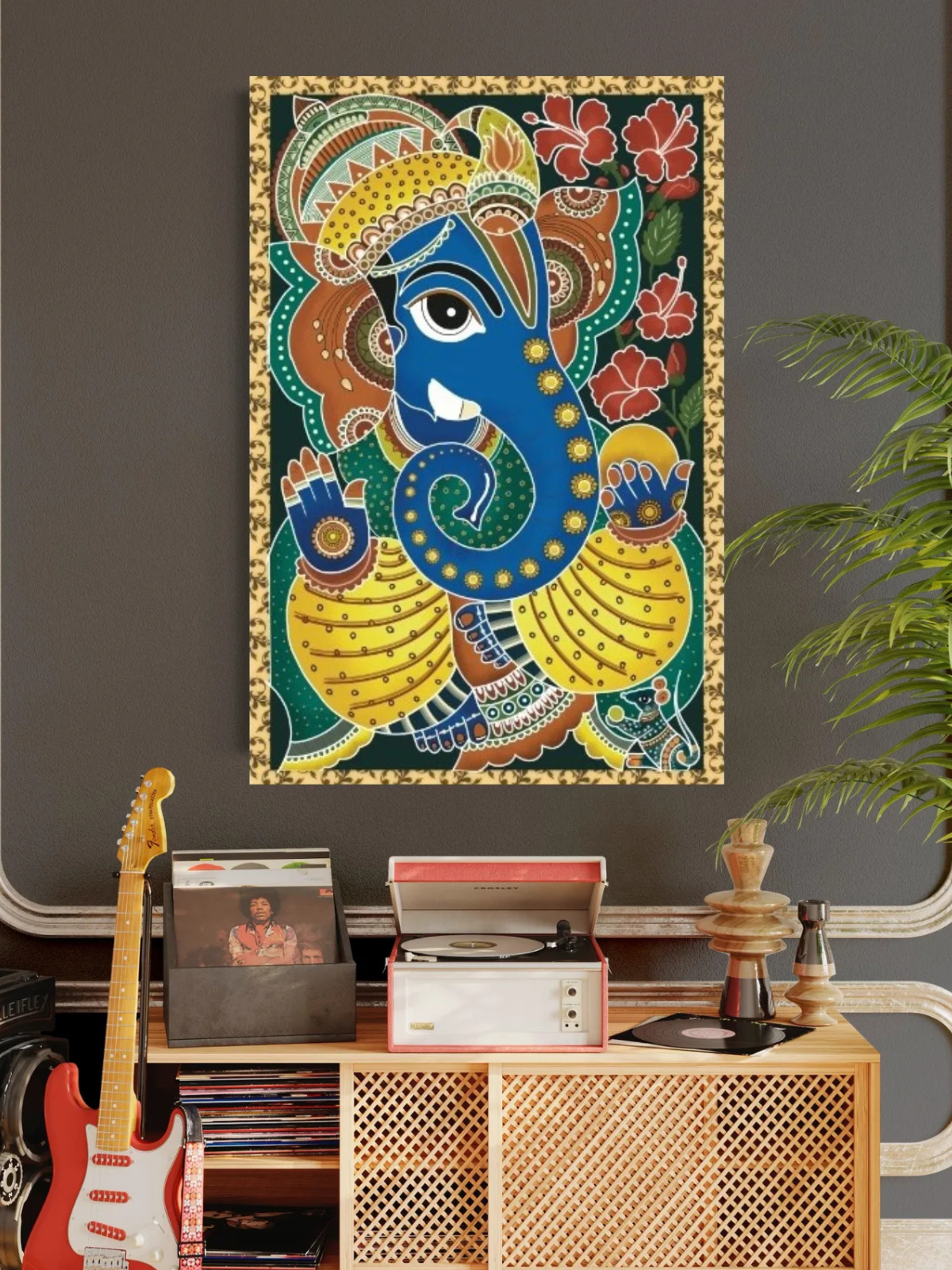 Lord Ganesha Madhubani Canvas Kit