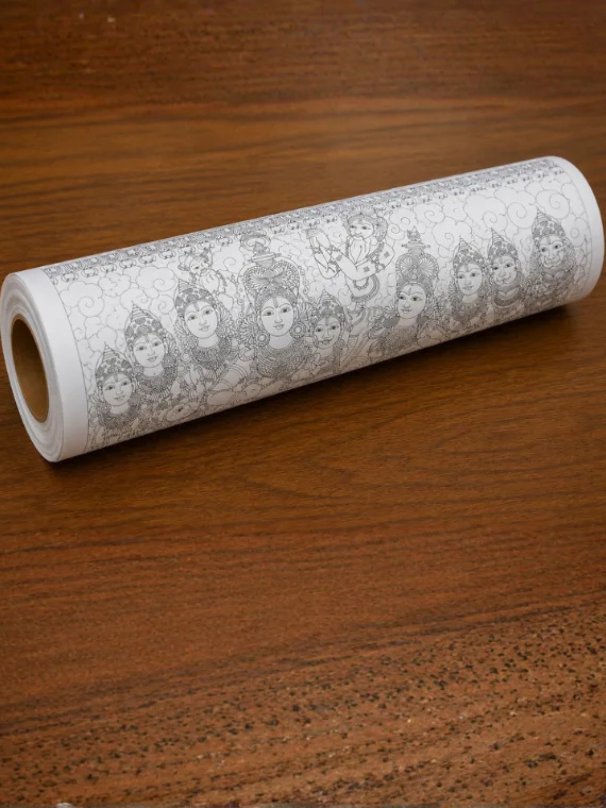 Shree Ram Darbar Pre-Drawn Canvas Kit