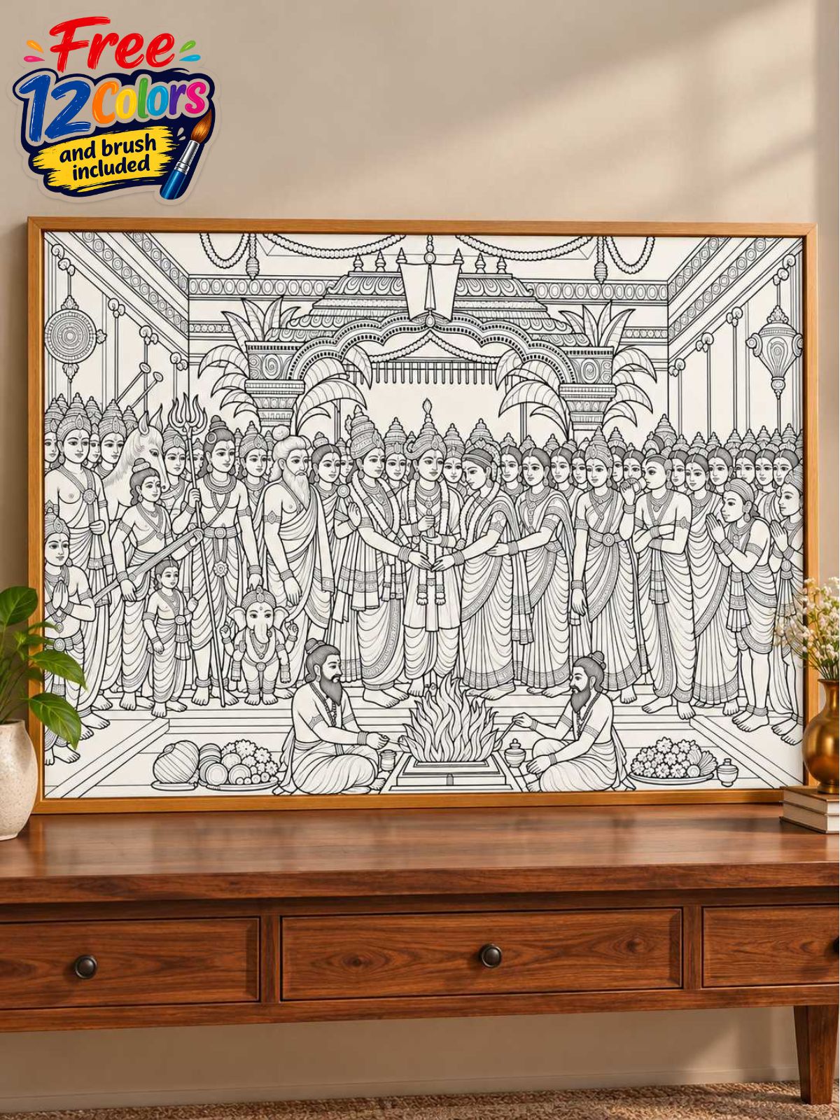 Srinivasa Kalyanam Indian Ethnic Canvas Kit