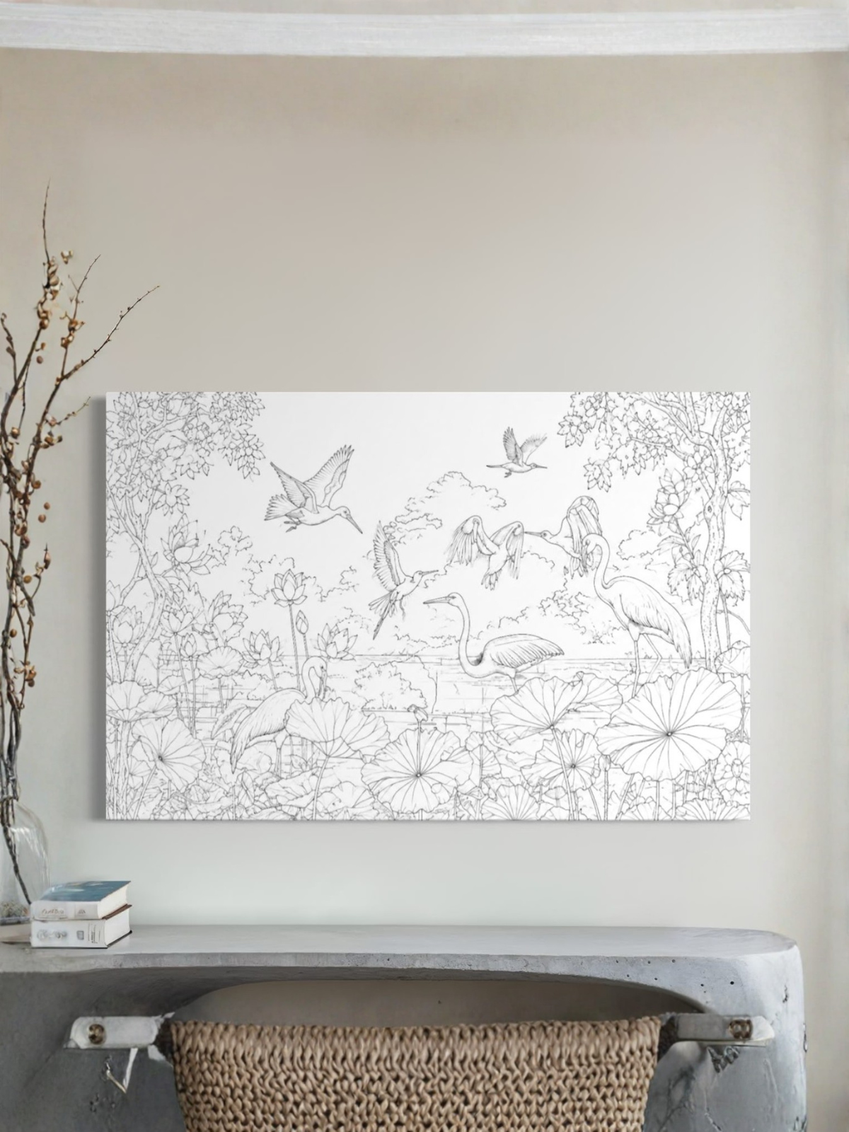 Pichwai Jungle Canvas Kit