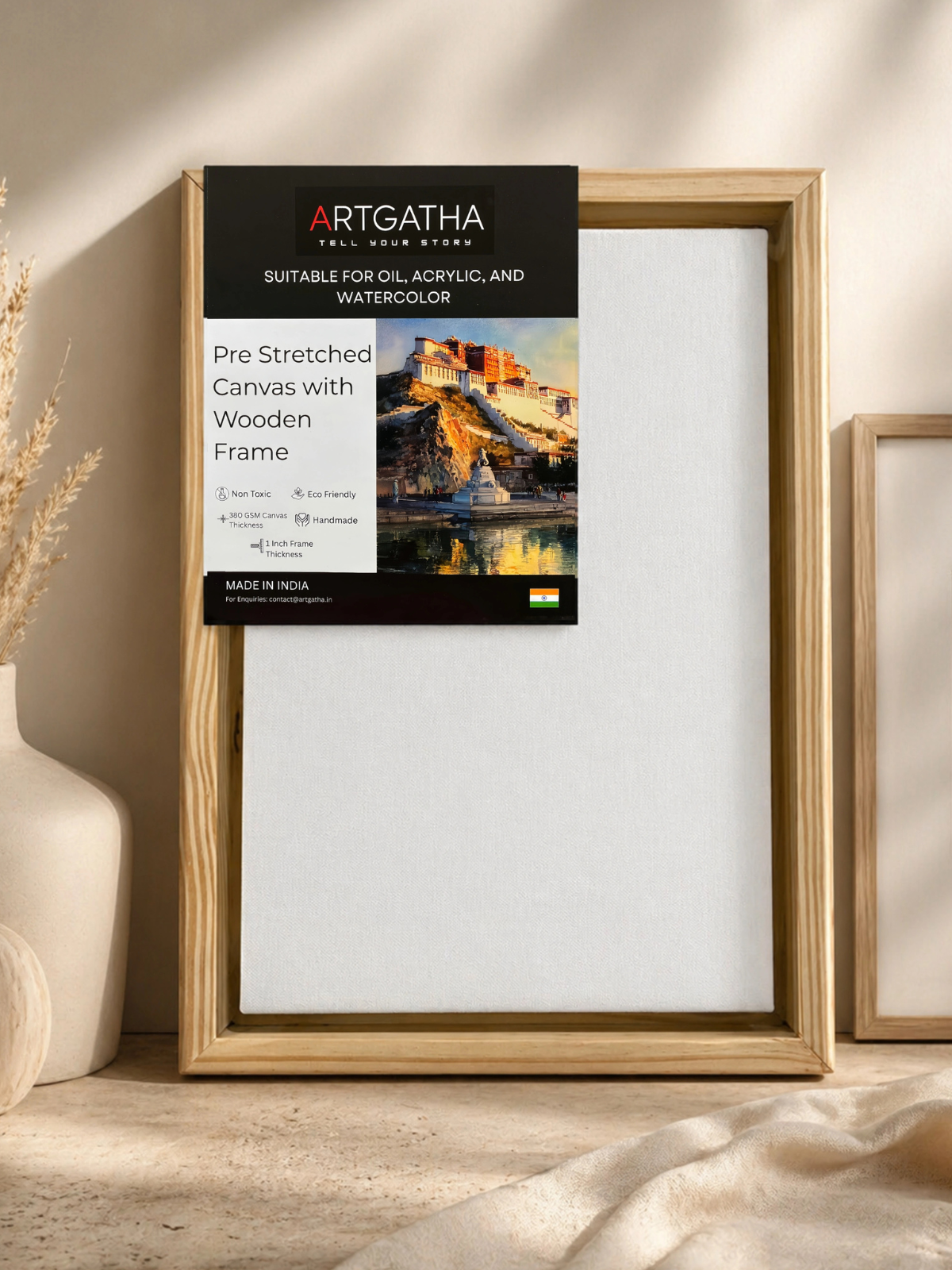 Artist Grade 380 GSM Canvas with Floating Frame