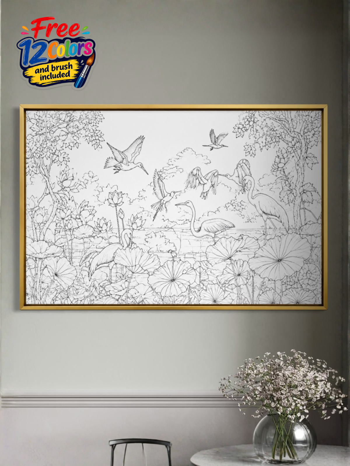 Pichwai Jungle Canvas Kit