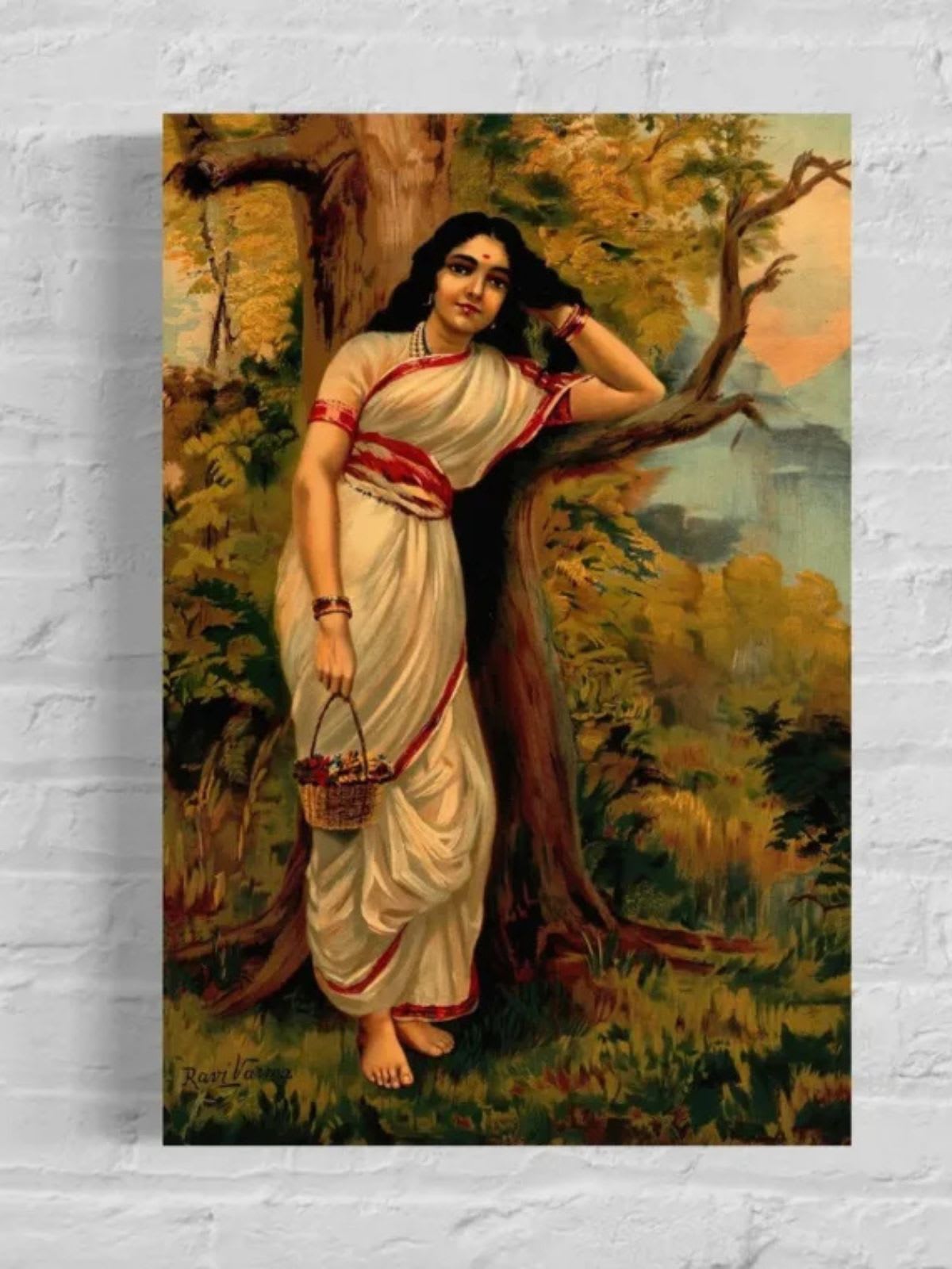 Ahalya by Raja Ravi Varma Canvas Kit