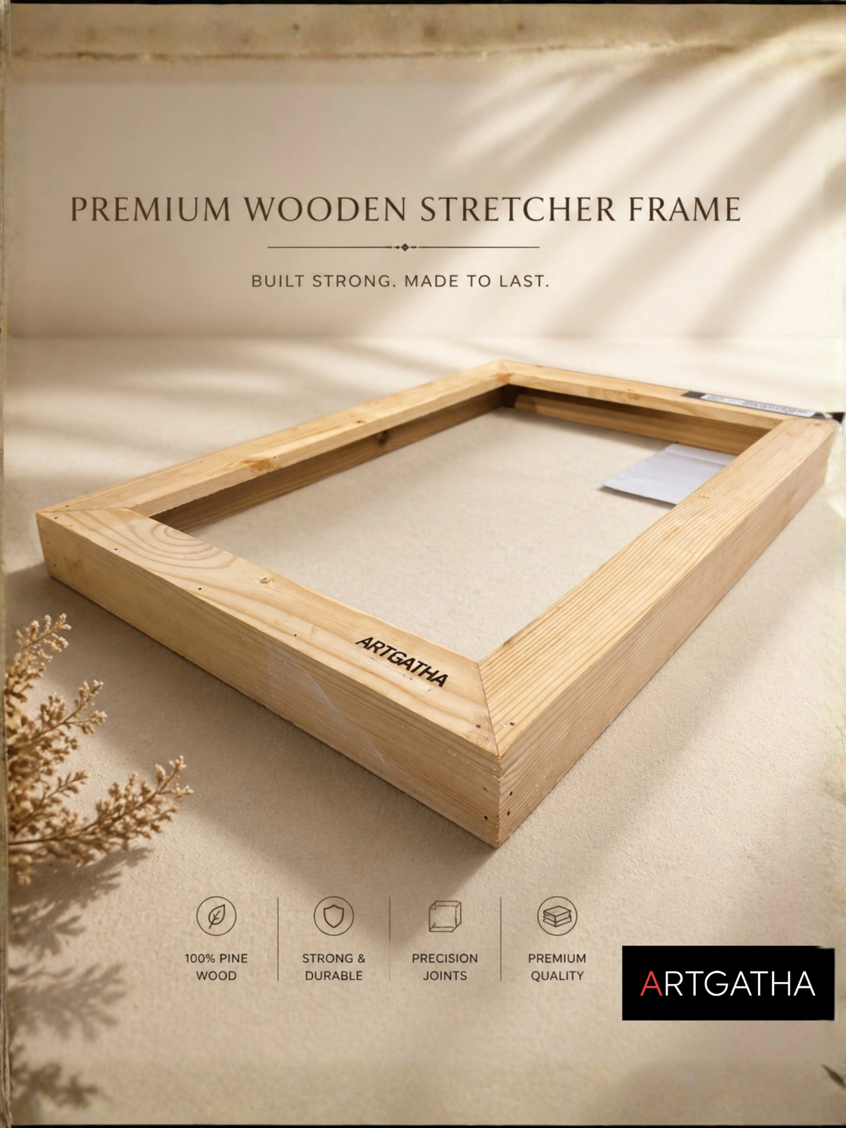 Artist Grade 380 GSM Canvas with Floating Frame