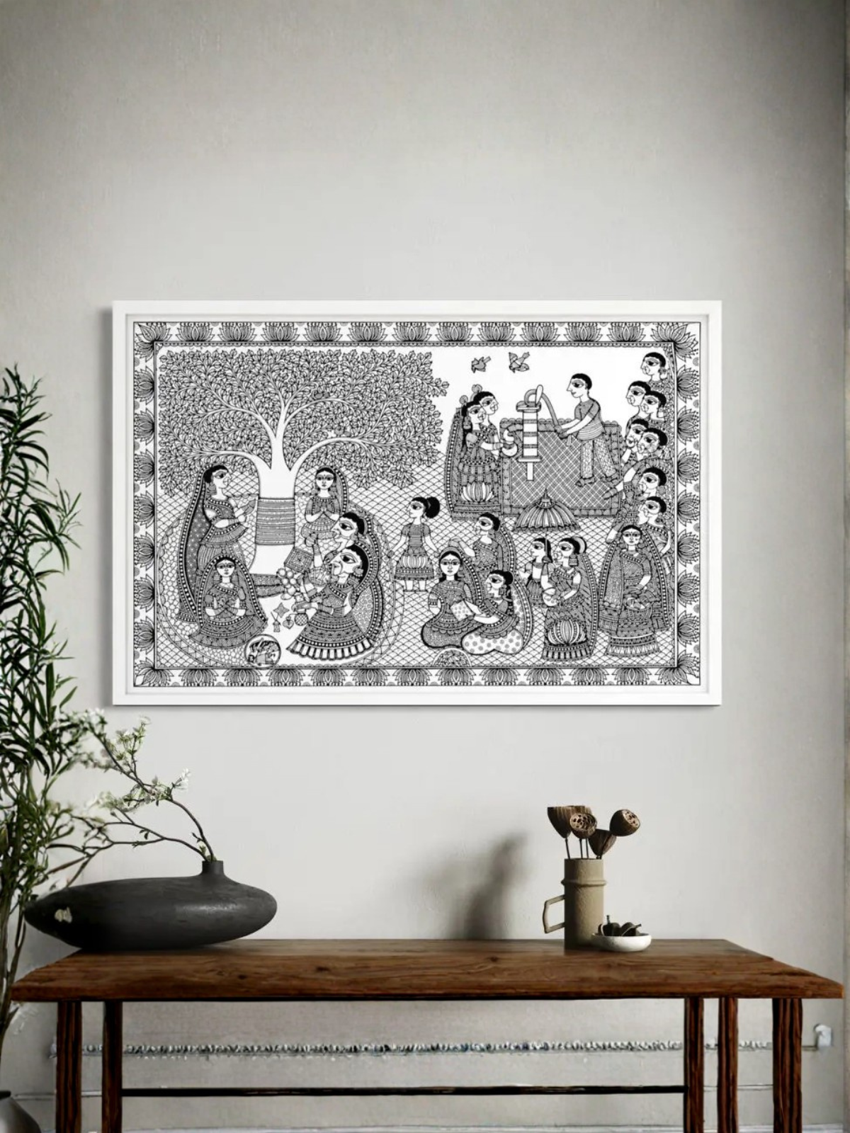 Barsait Festival Madhubani Canvas Kit