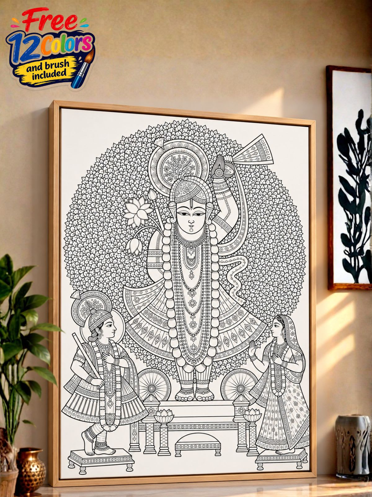 Lord Shrinath Ji Pichwai Canvas Kit