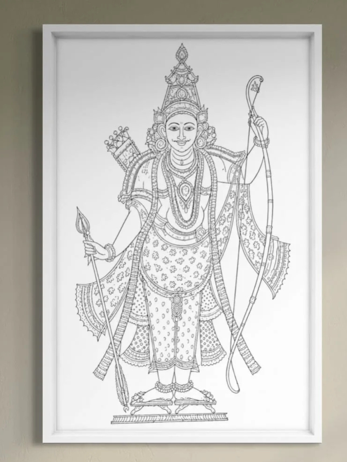 Rama Tribhanga Pichwai Canvas Kit