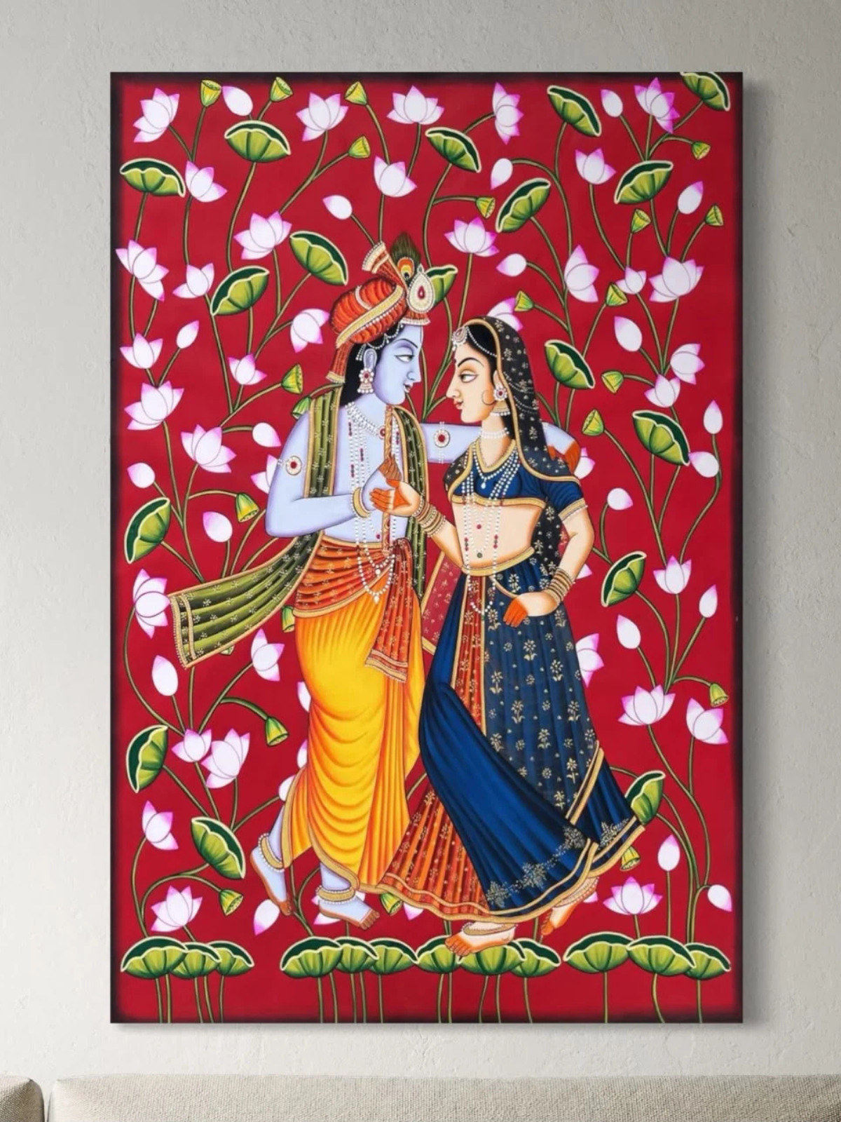 Radha Krishna Pichwai Canvas Kit