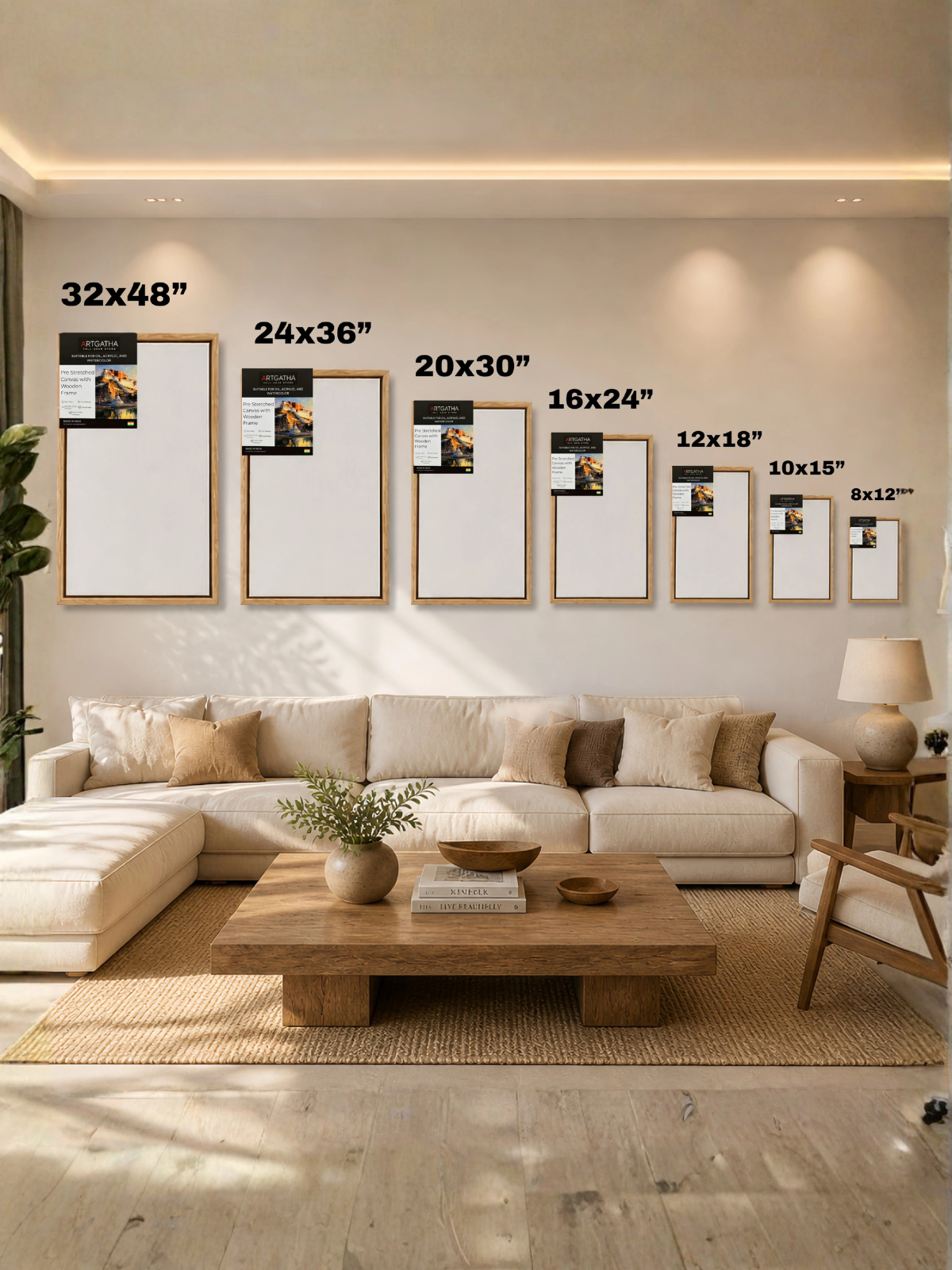 Artist Grade 380 GSM Canvas with Floating Frame