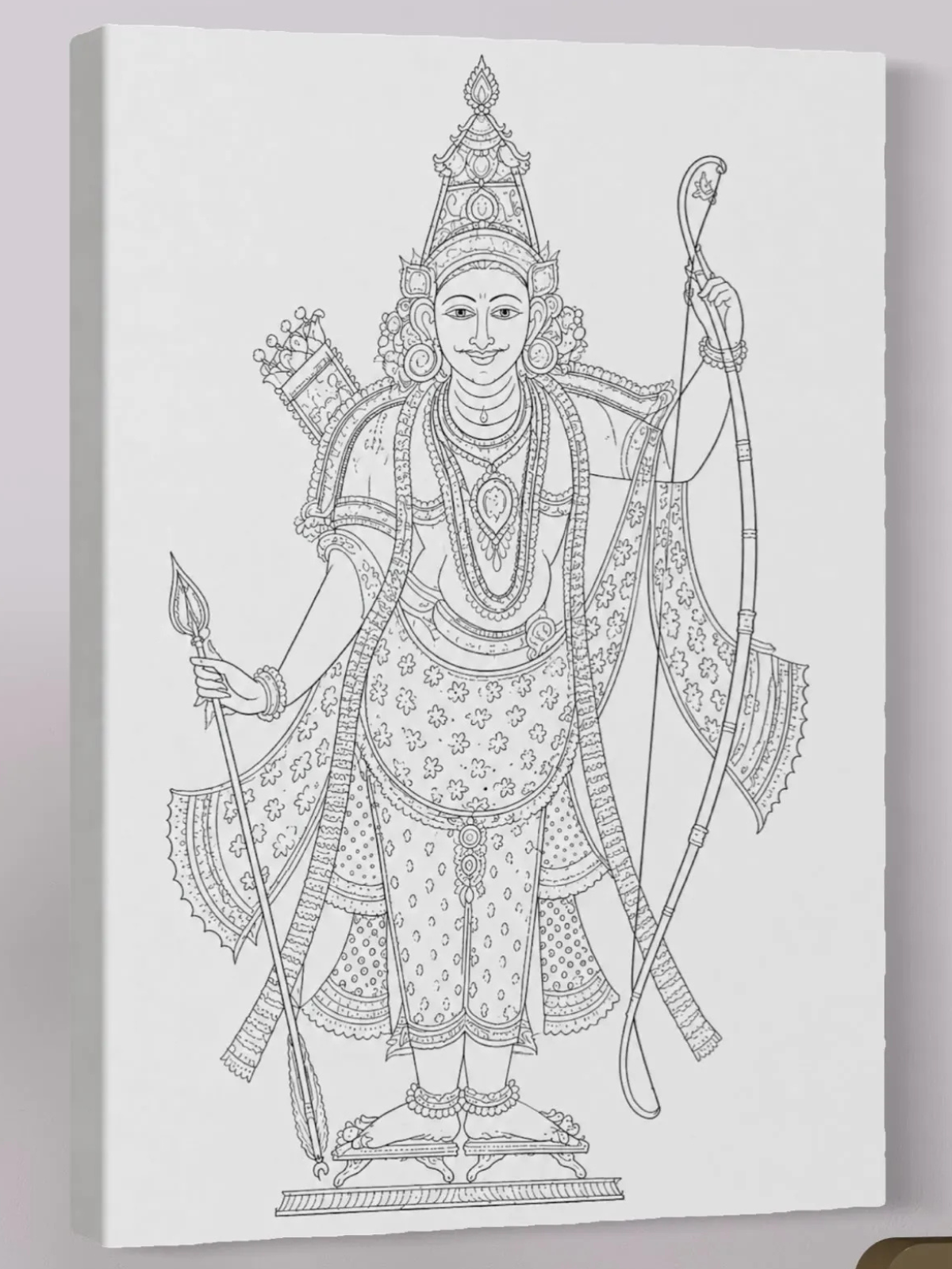 Rama Tribhanga Pichwai Canvas Kit