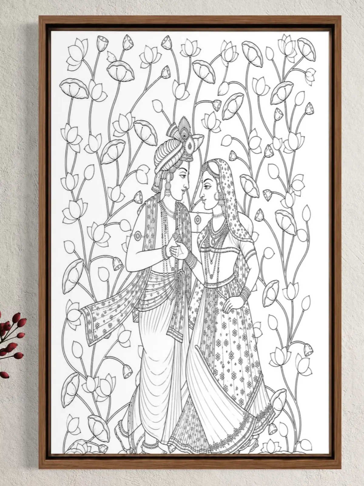 Radha Krishna Pichwai Canvas Kit