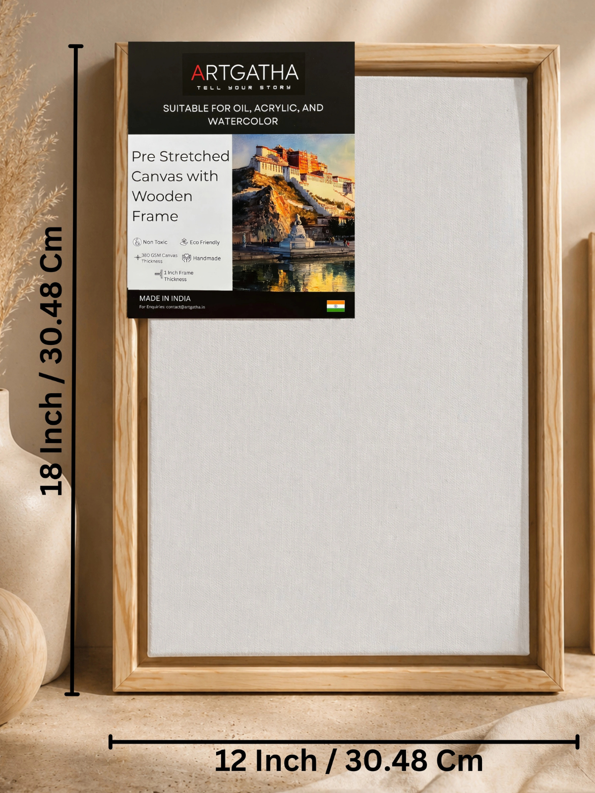 Artist Grade 380 GSM Canvas with Floating Frame