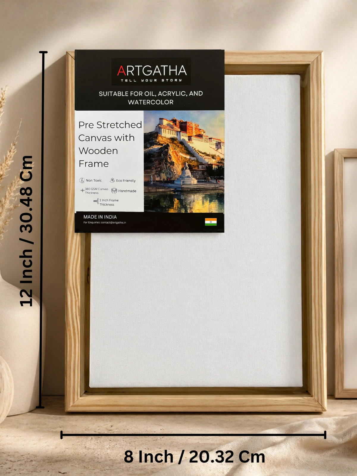 Artist Grade 380 GSM Canvas with Floating Frame