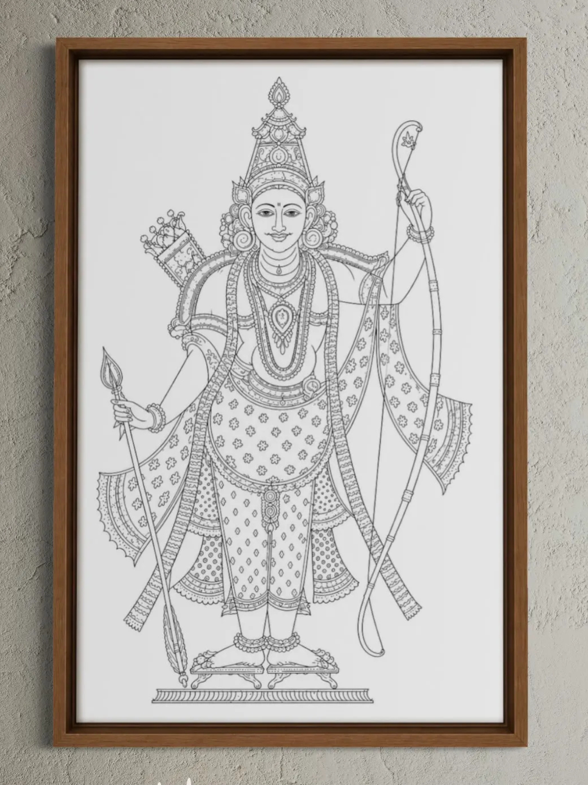 Rama Tribhanga Pichwai Canvas Kit