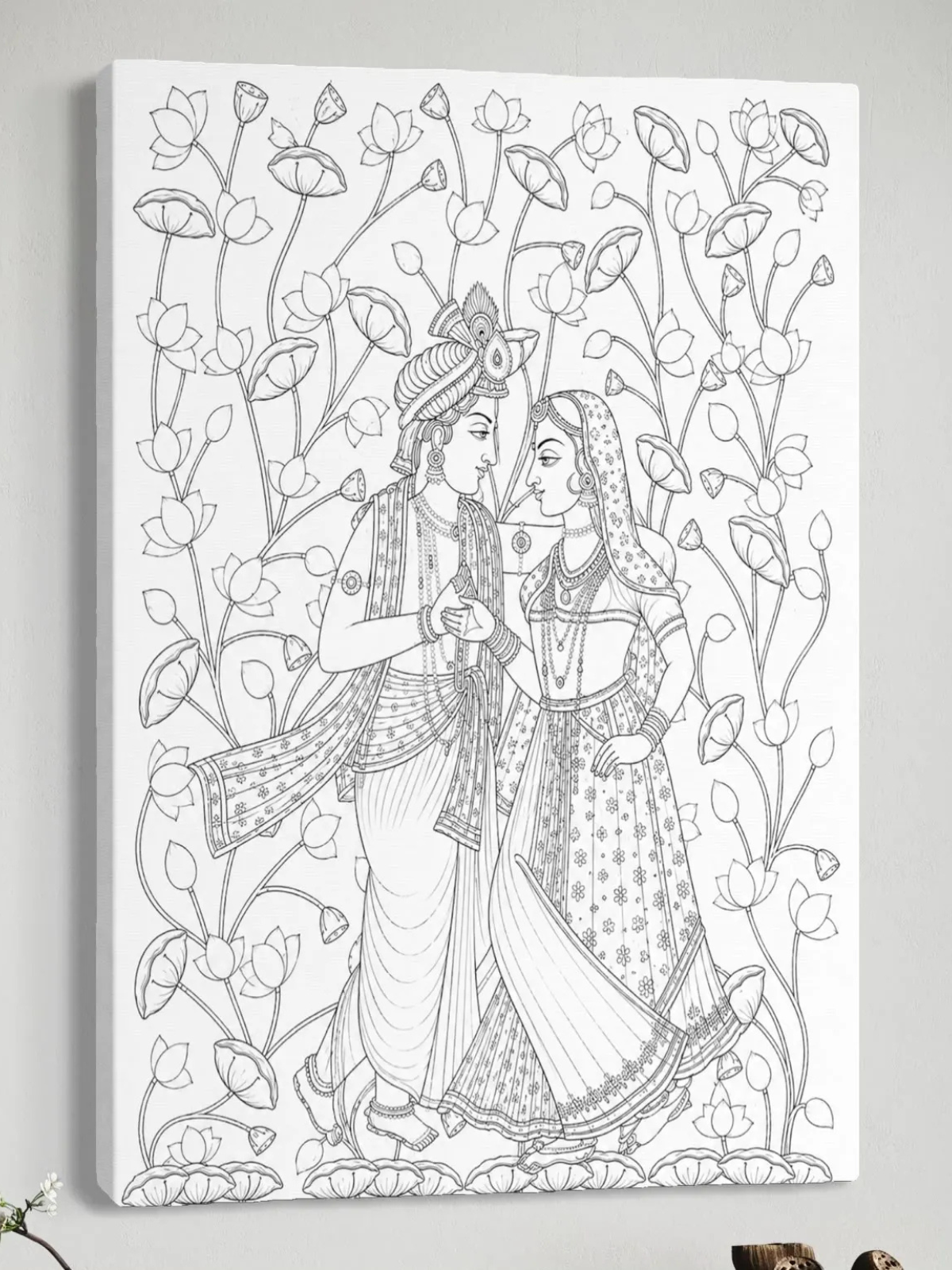 Radha Krishna Pichwai Canvas Kit