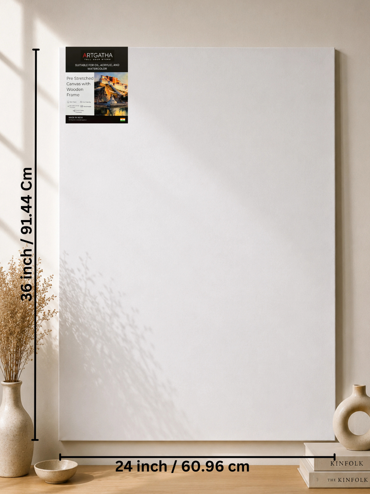 380 GSM Cotton Professional Pre-Stretched Canvas