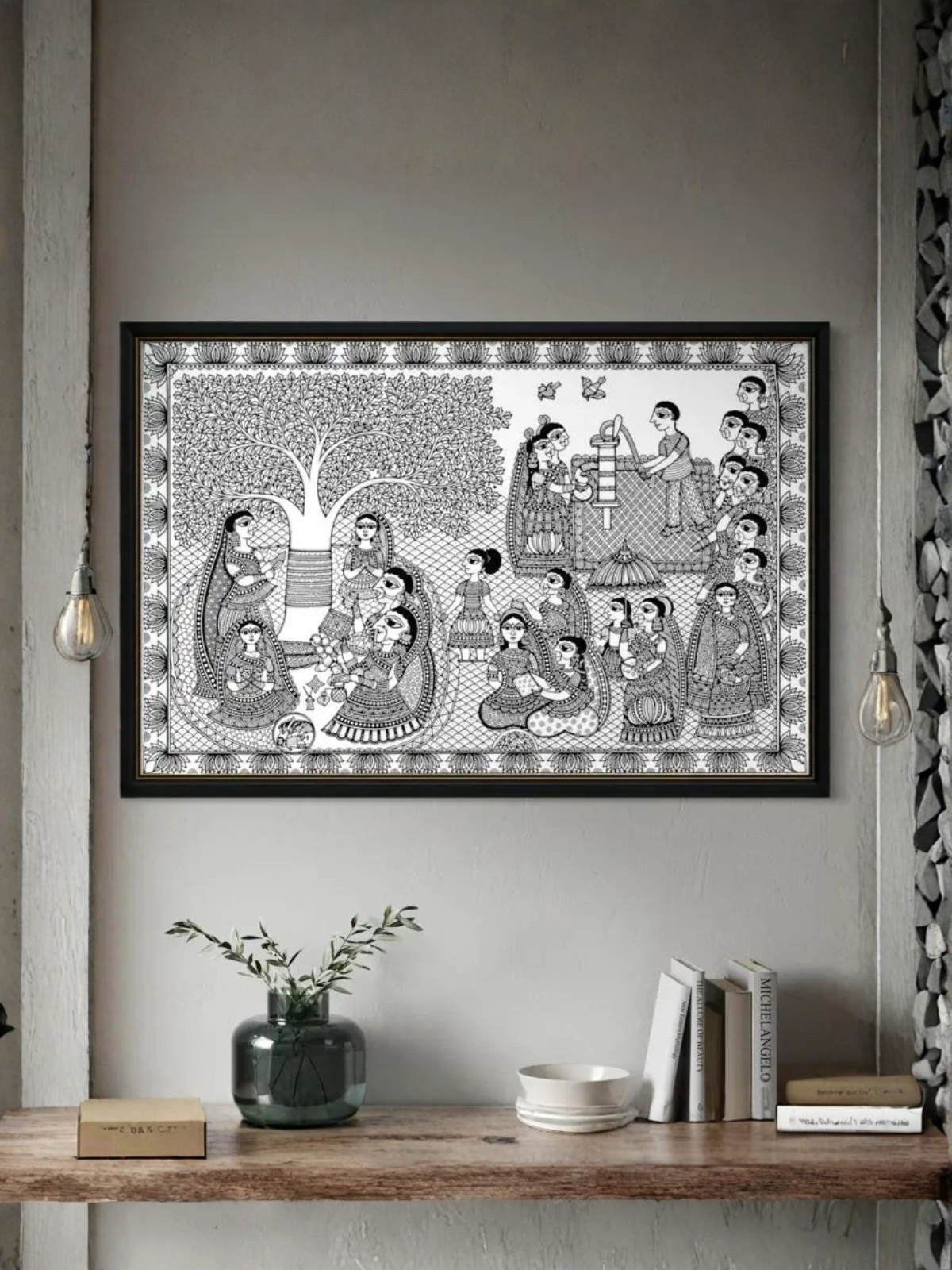 Barsait Festival Madhubani Canvas Kit