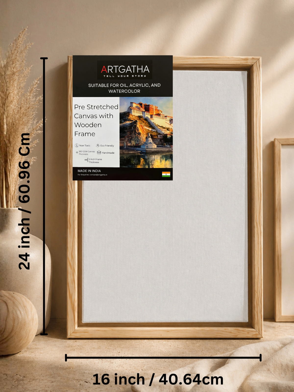Artist Grade 380 GSM Canvas with Floating Frame