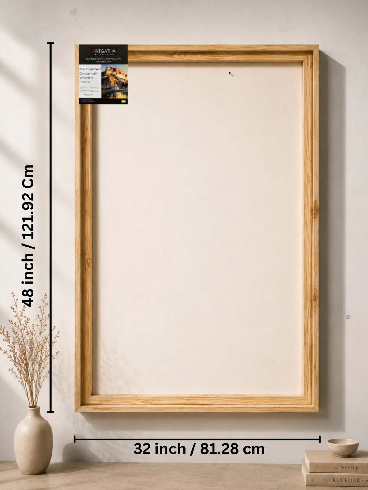Natural Pinewood Floating Frame