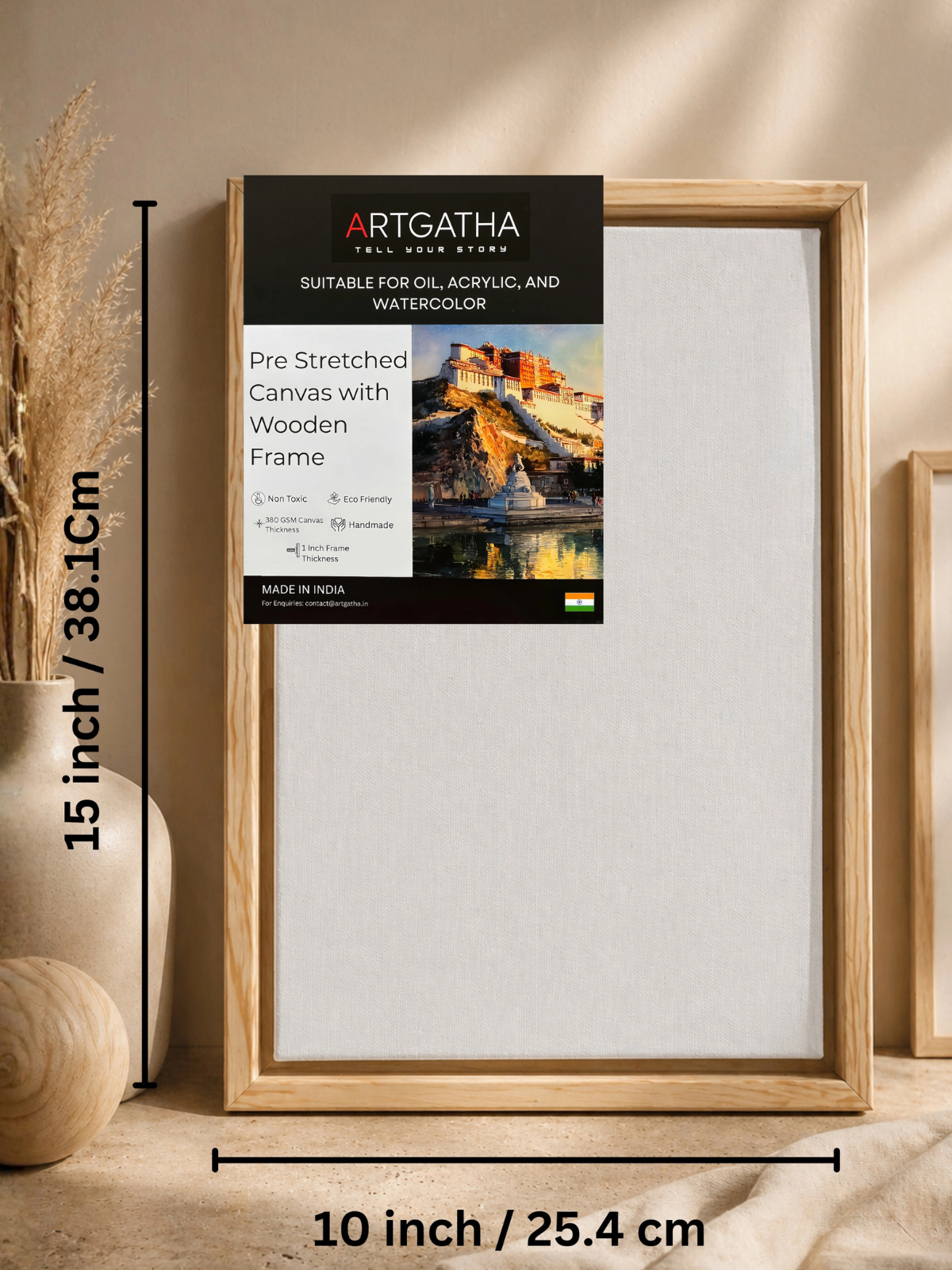 Artist Grade 380 GSM Canvas with Floating Frame