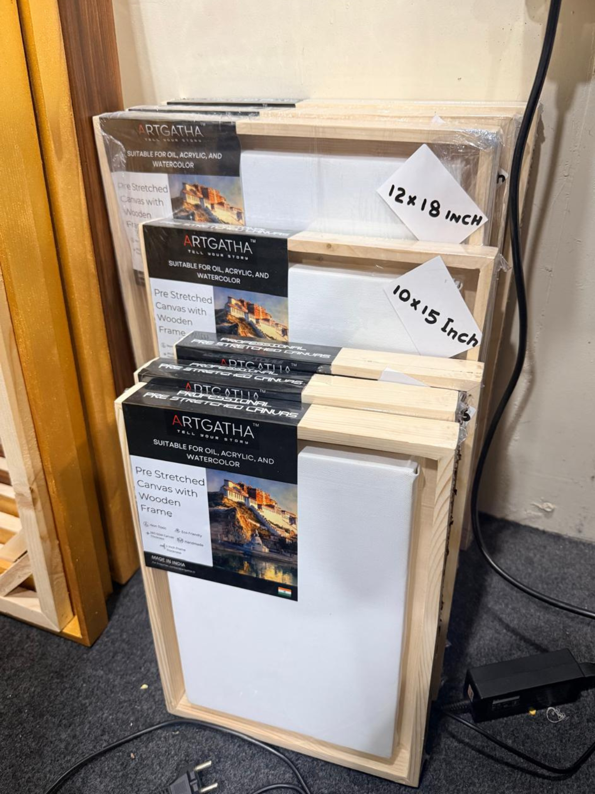 Pro Series Artist Grade 440 GSM Canvas with Floating Frame