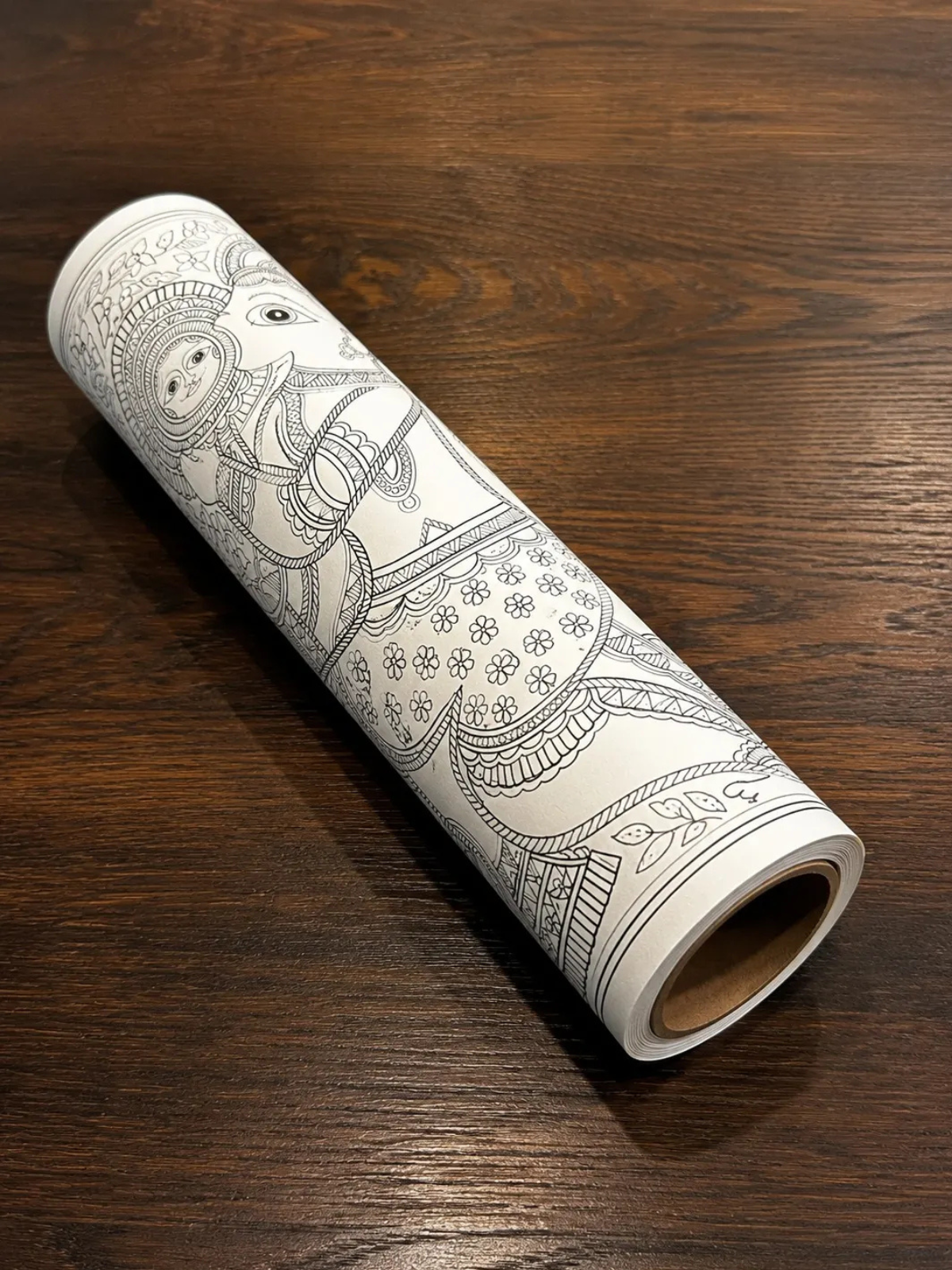 Hanuman Devouring the Sun Madhubani Canvas Kit